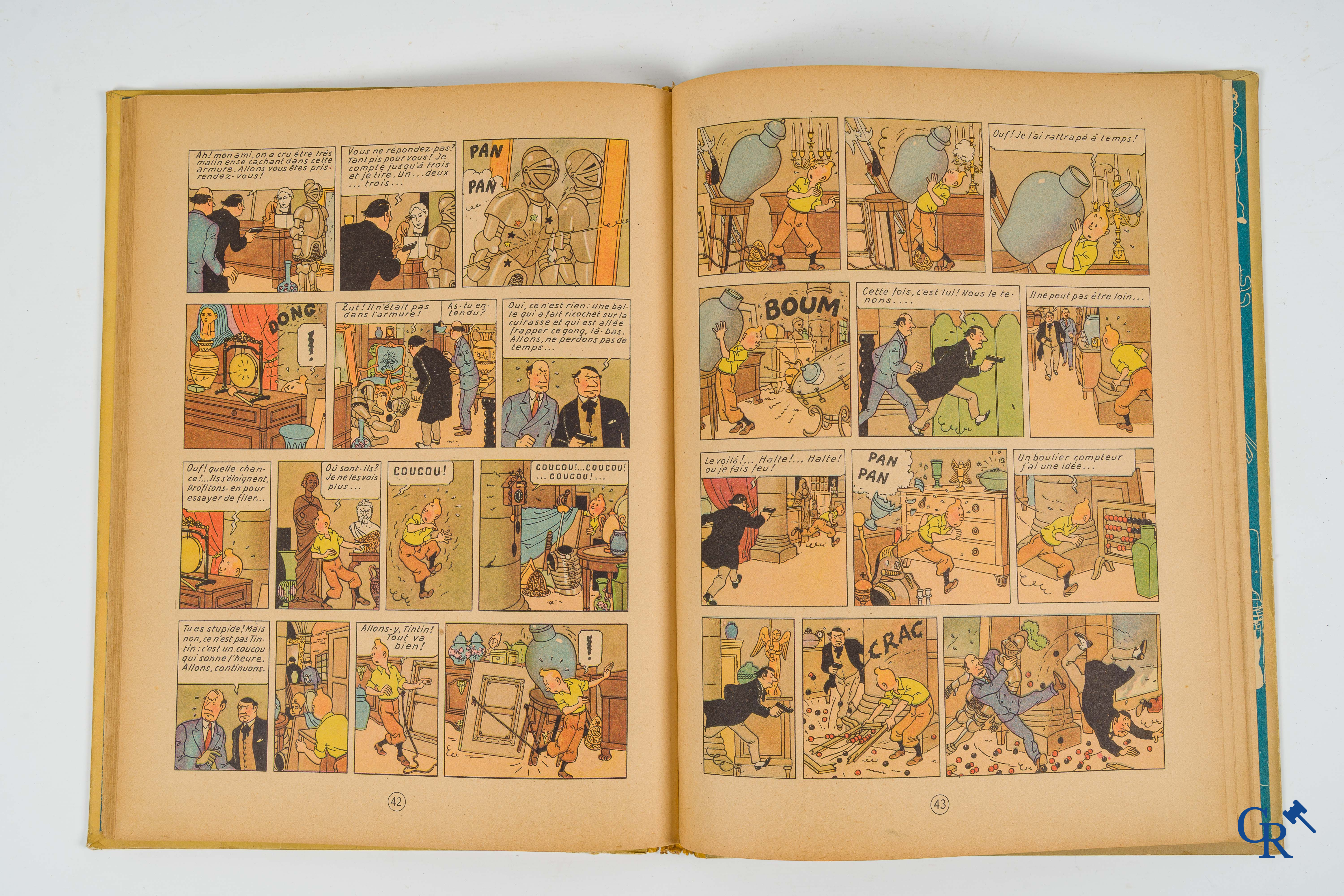 Hergé. Kuifje. Les aventures de Tintin. Le Secret de la licorne. Stripverhaal. Casterman 1946. Imprimé en Belgique.
