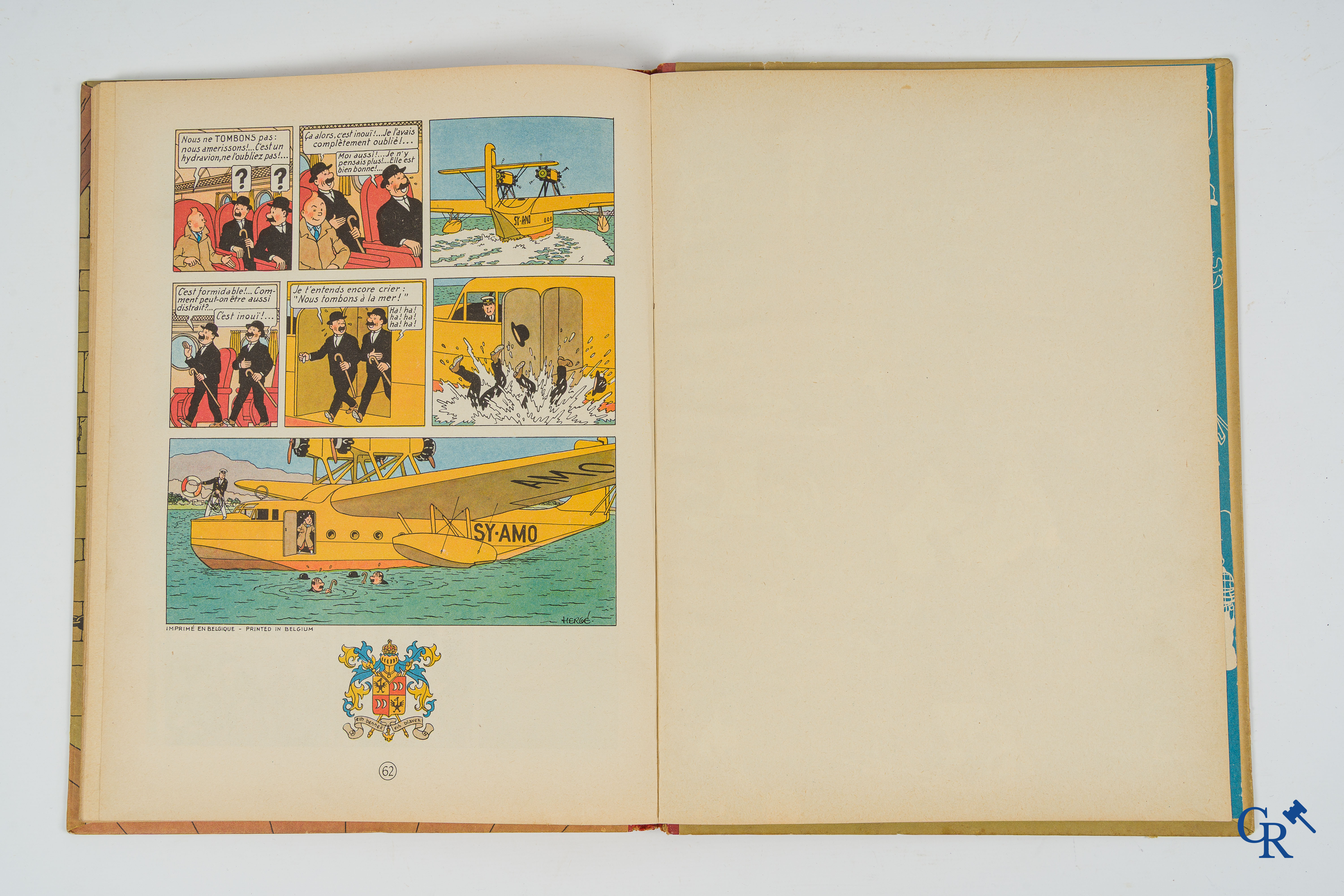 Hergé. Kuifje. Les aventures de Tintin. Le Sceptre d'Ottokar. Stripverhaal. Casterman 1947. Imprimé en Belgique.