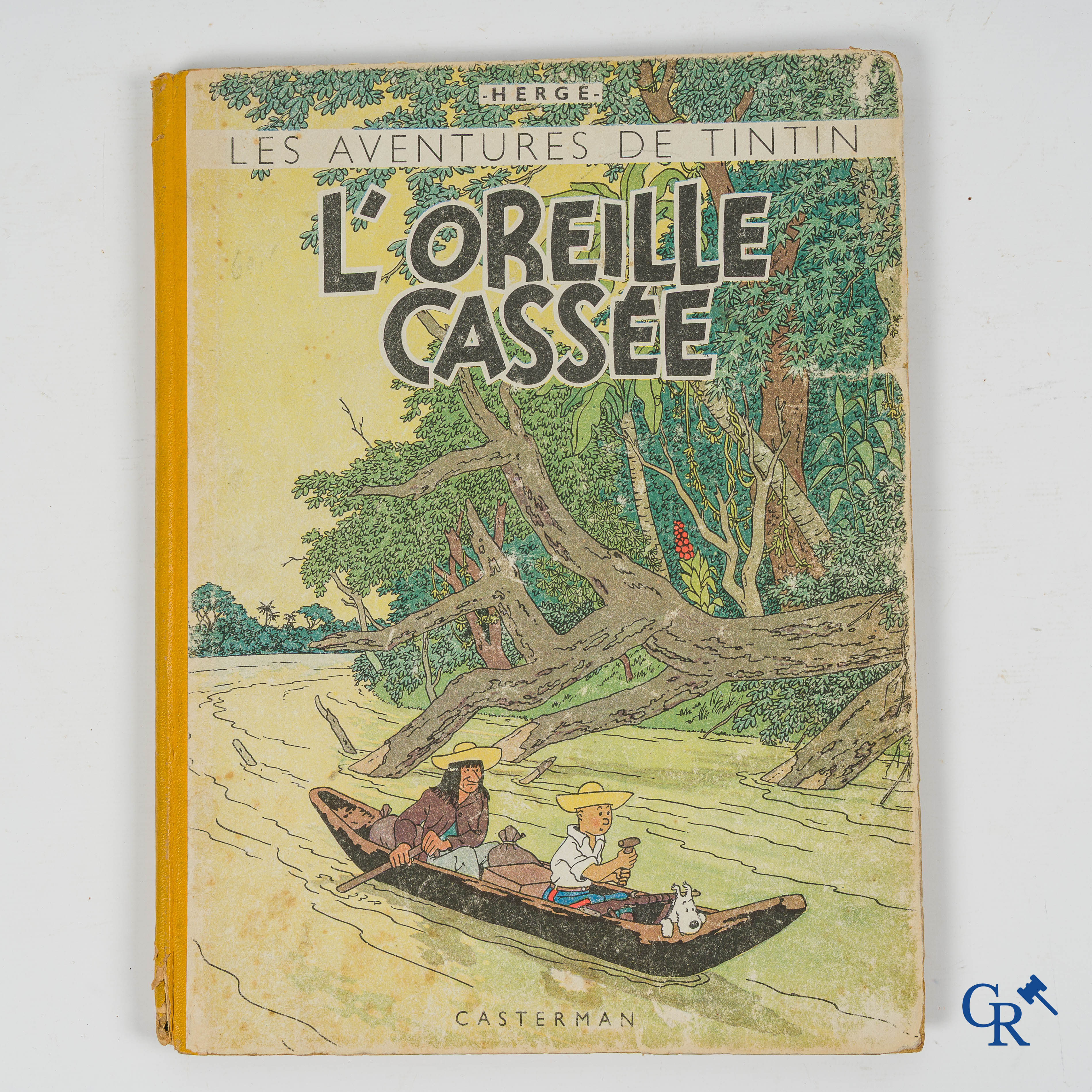 Hergé. Kuifje. Les aventures de Tintin. L'oreille cassée. Stripverhaal. Casterman. Imprimé en Belgique.