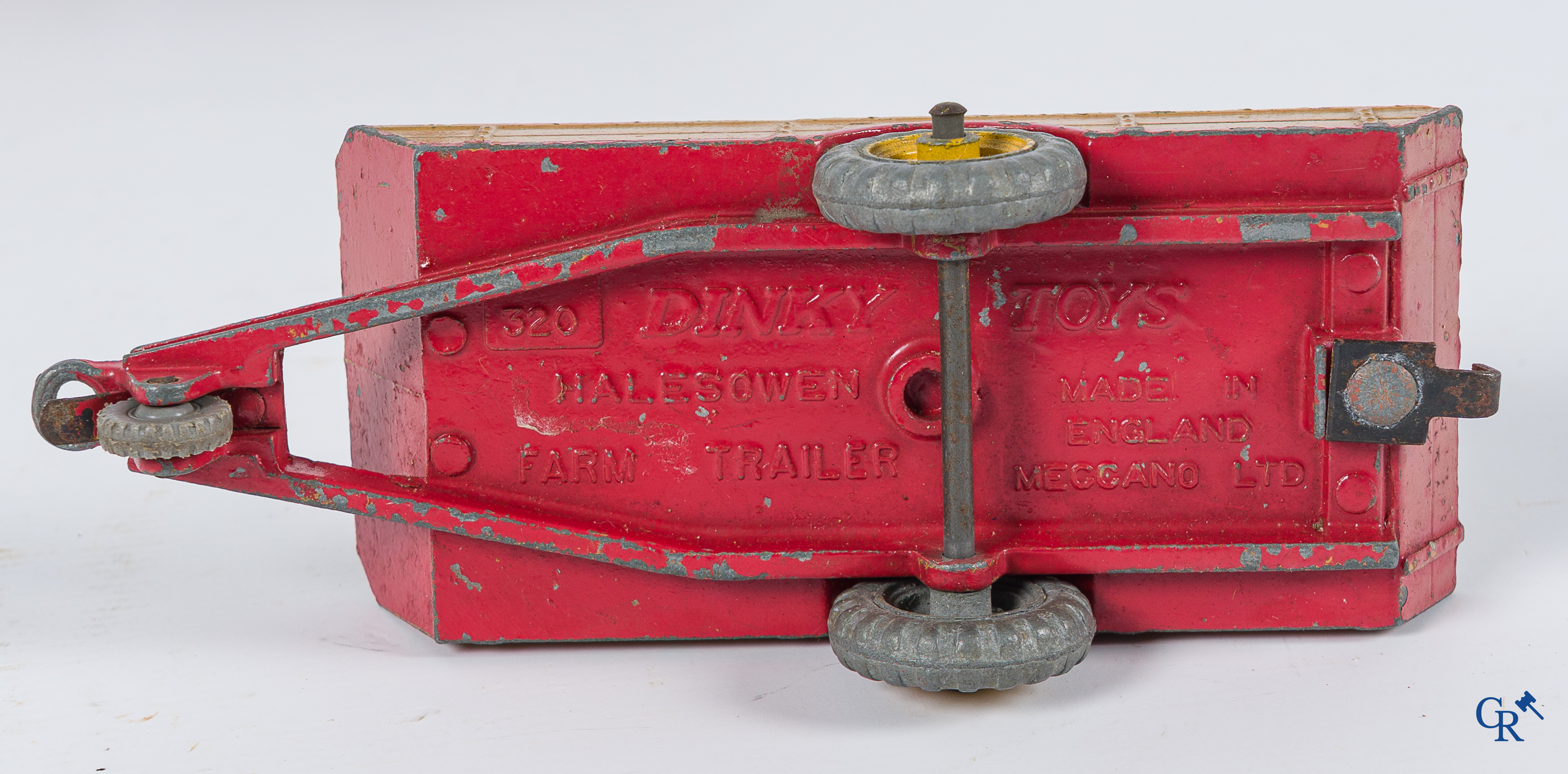 Oud speelgoed. Lot met landbouwvoertuigen. Dinky Toys, Meccano, Lesney enz. (6 stuks)