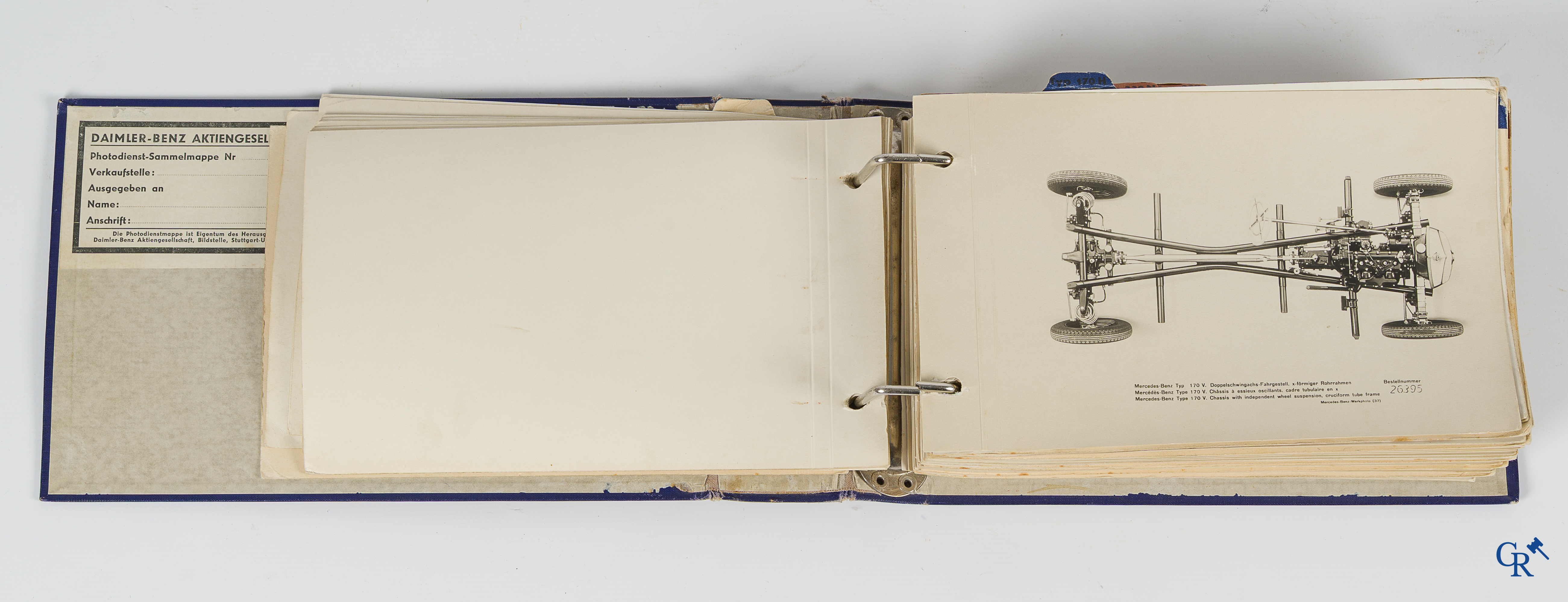 Mercedes-Benz Photodienst. Daimler-Benz A.G. Map met fotocollectie uit 1937. Afdeling Beeldmateriaal, Stuttgart.