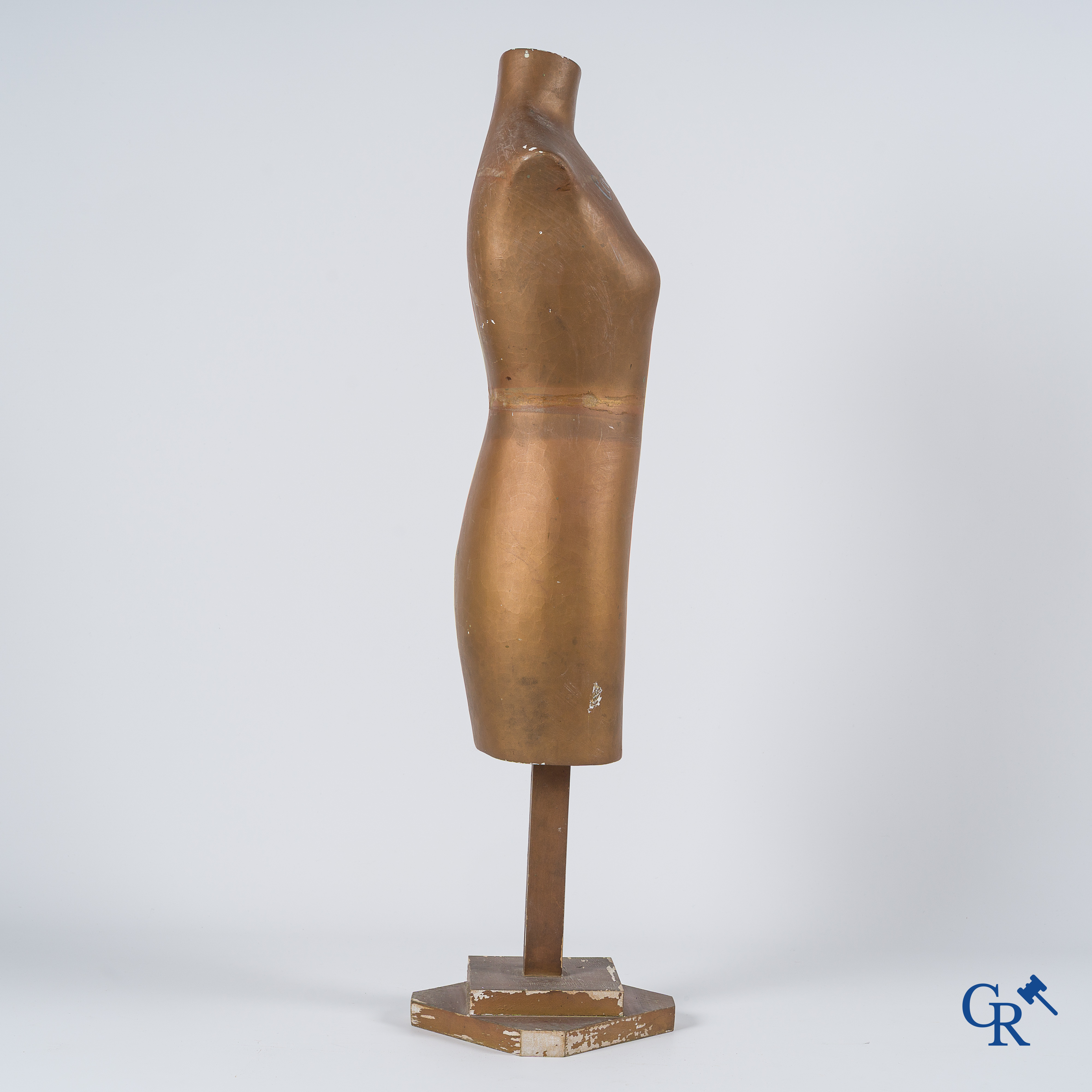 Corset Idéal A.B. Publiciteits buste voor lingerie van het franse merk Auguste Bain. Jaren '30.