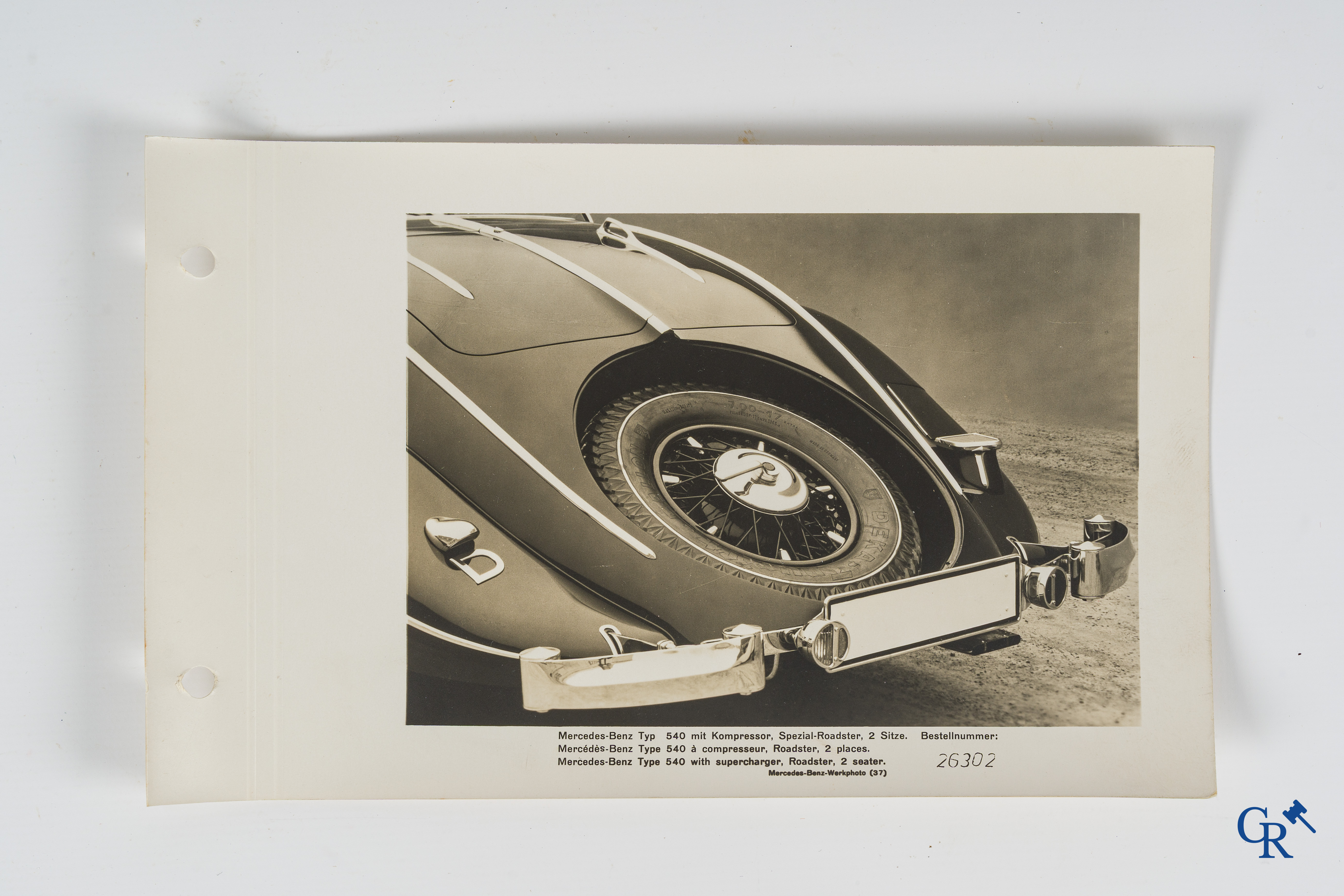 Mercedes-Benz Photodienst. Daimler-Benz A.G. Map met fotocollectie uit 1937. Afdeling Beeldmateriaal, Stuttgart.
