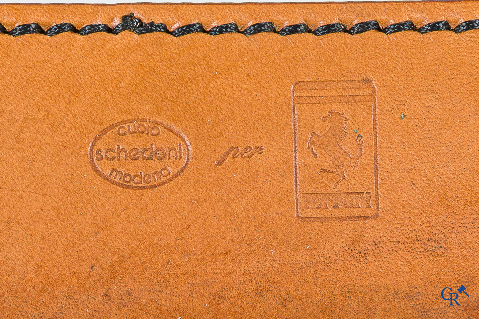 Ferrari 348/F355 toolkit in handgemaakte leder koffer door Schedoni, Modena met het Cavallino logo. Jaren '90.