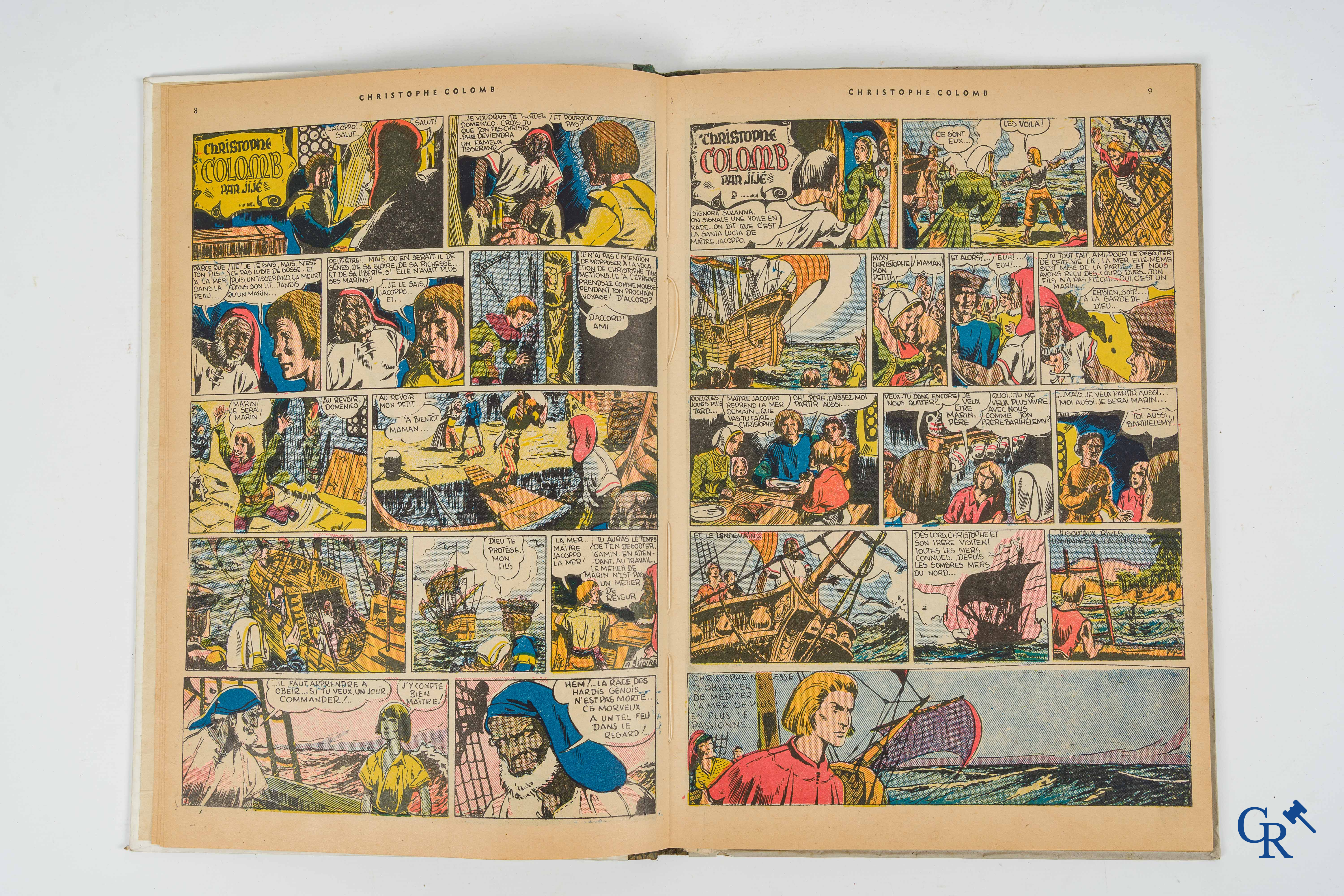 Christophe Colomb, par Jijé. "Le Journal de Spirou" Editions J. Dupuis, Fils & Cie, Marcinelle.