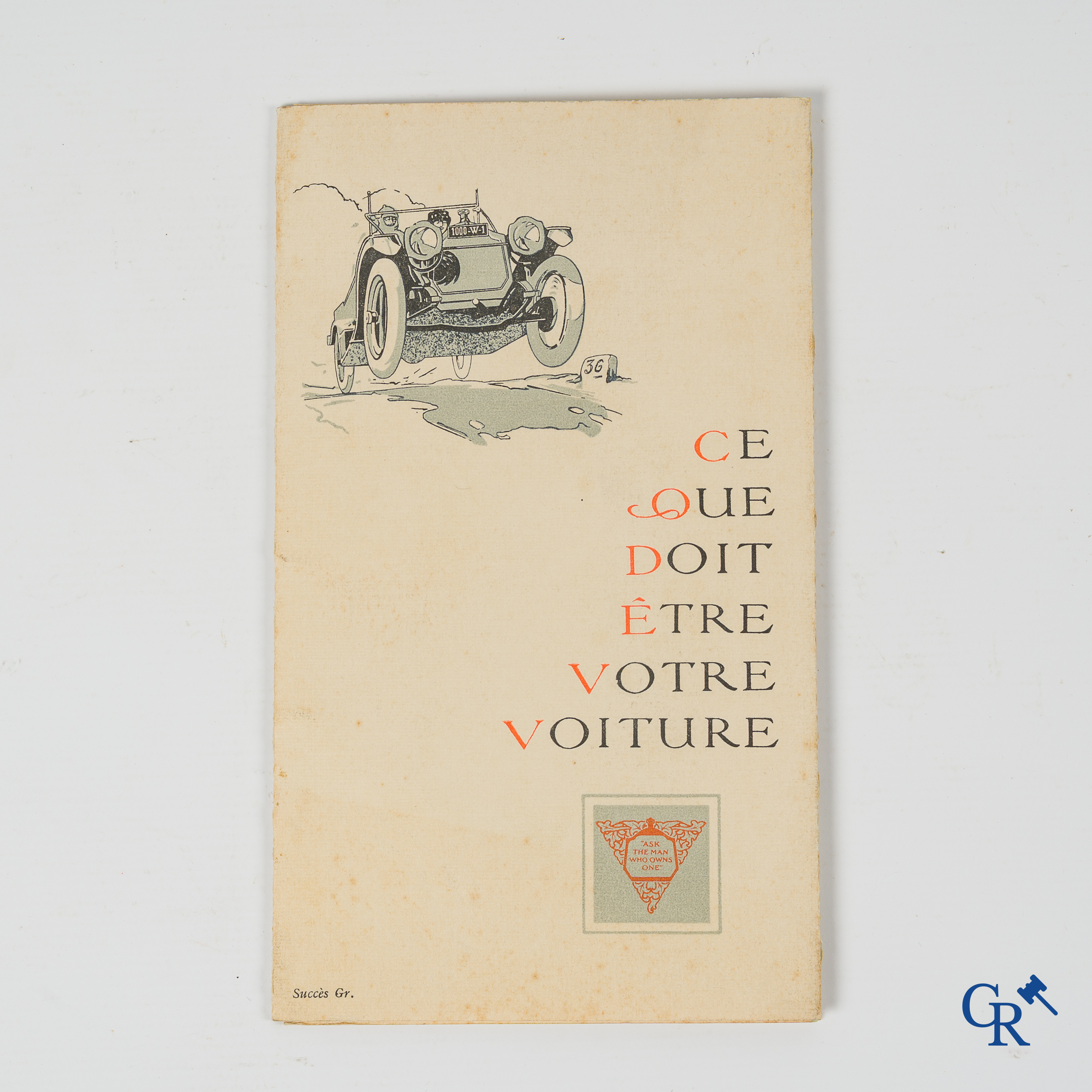 Automobilia. Packard. Luxe opvouwbare publiciteitsfolder voor Packard Motor Cars, model 1914.