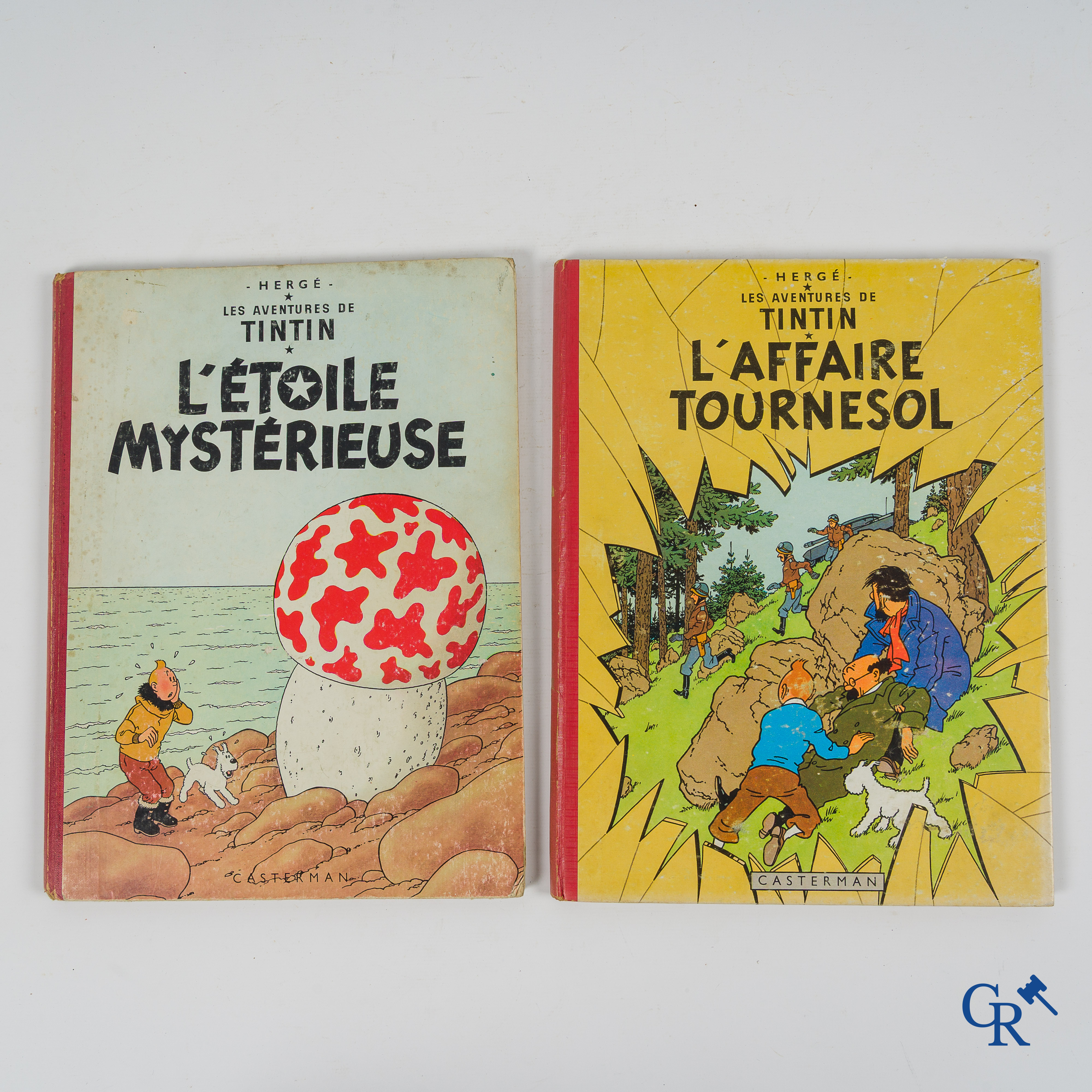 Hergé. Kuifje. Les aventures de Tintin. 2 stripverhalen. "Létoile mysterieuse" en "l'Affaire Tournesol". Casterman.