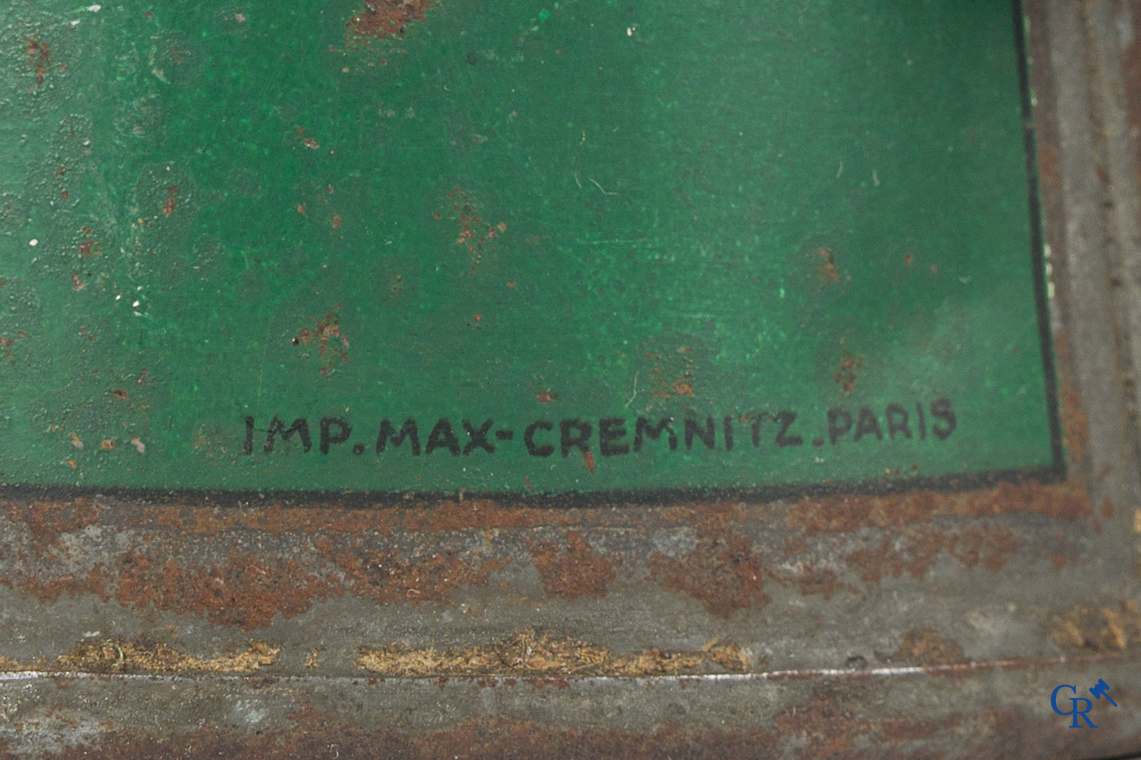 Castrol, Huile pour Moteurs. Schenkkan en olieblik voor Castrol motor olie. Frankrijk, jaren '30.
