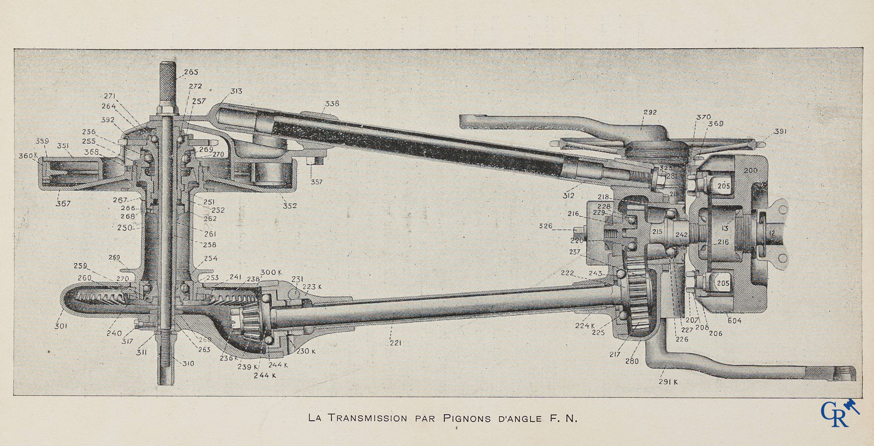FN. Fabrique Nationale. Publiciteitsfolder-handleiding voor de 4 cilinder motorfiets F.N., model 1907.