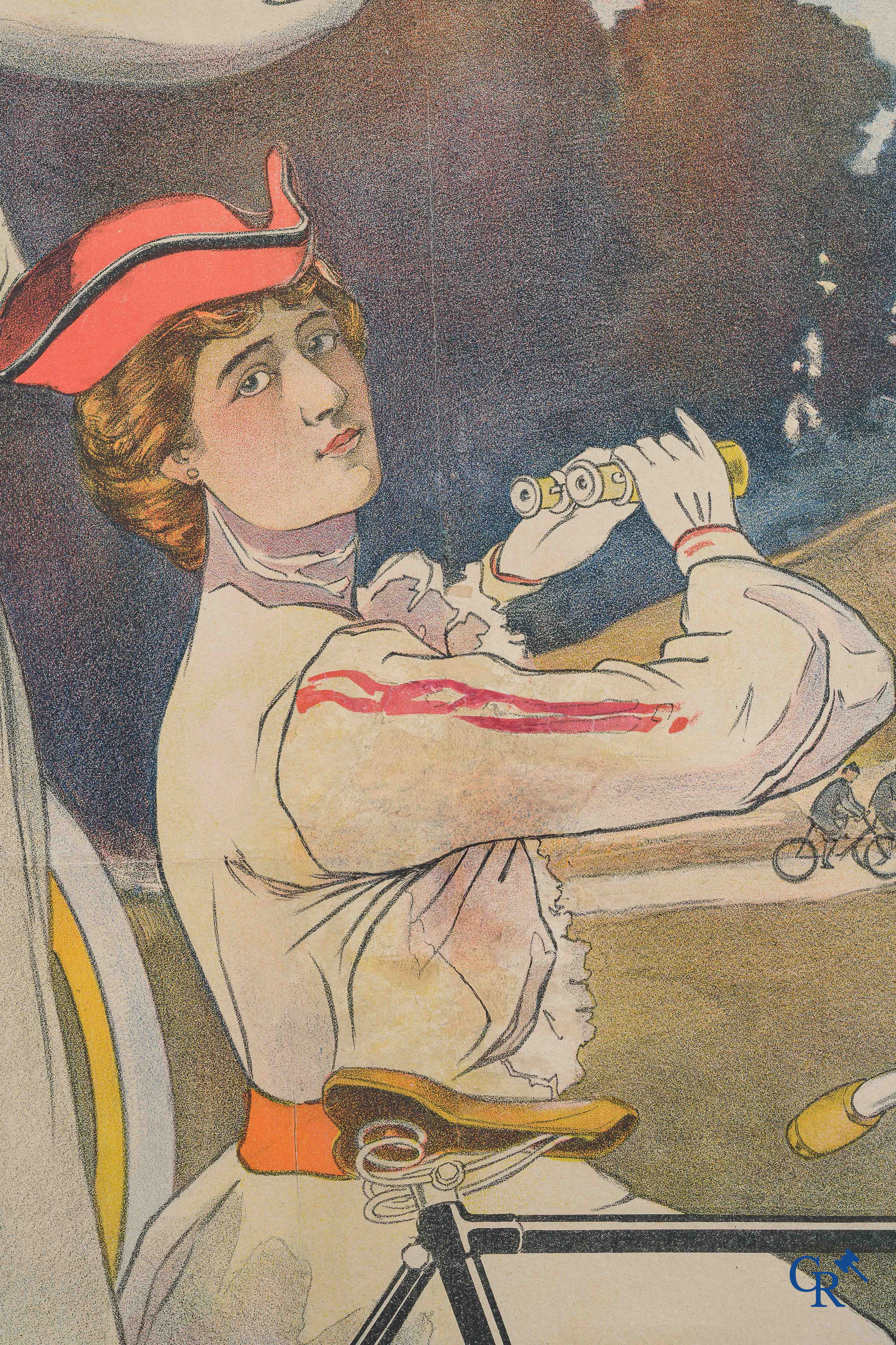 Cycles Brillant. Publiciteitsaffiche voor de fietsen Brillant. Ontwerp van Maurice Marodon. Belle Epoque, Circa 1900.