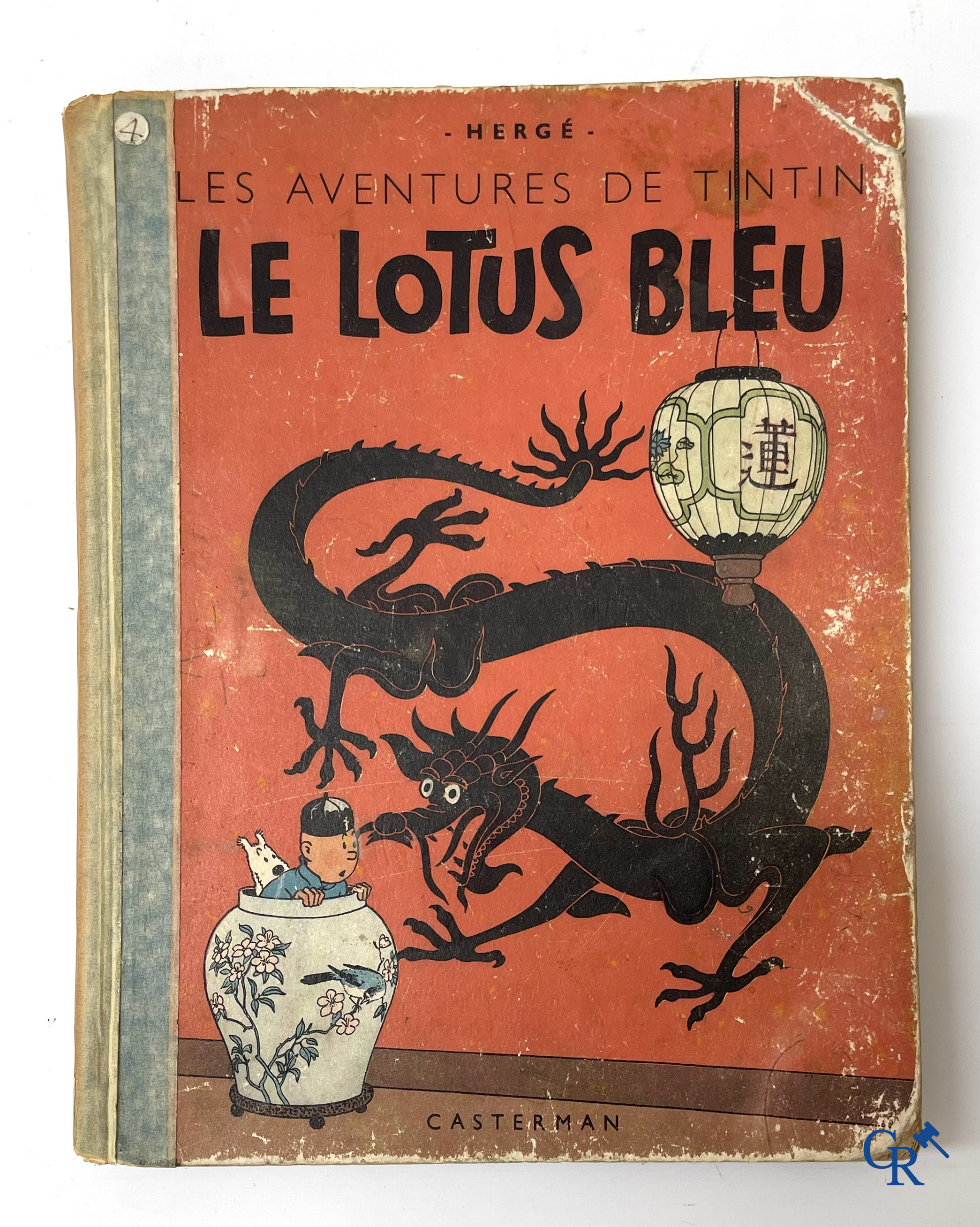 Hergé. 8 oude Kuifjes albums waaronder drukken in zwart-wit.