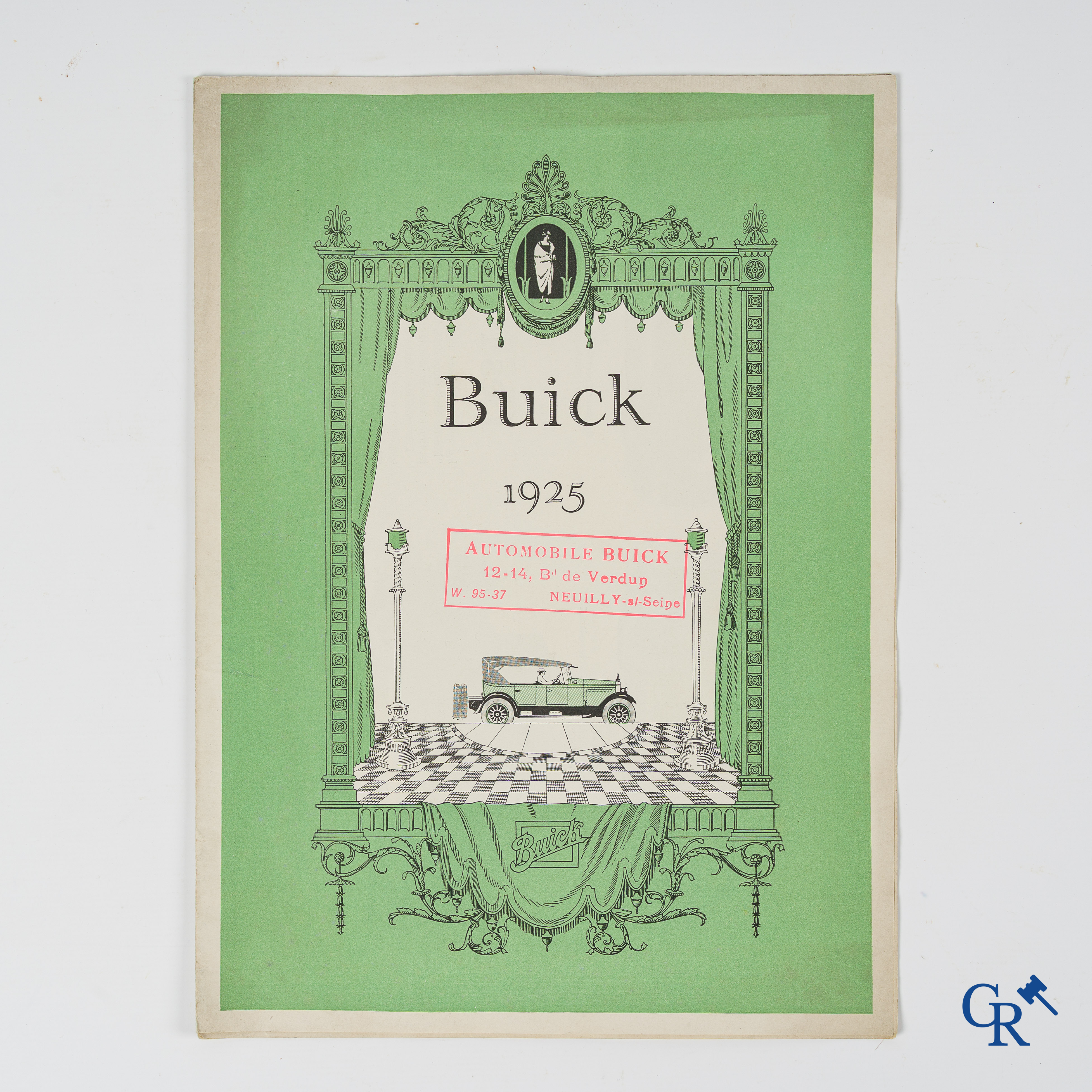 Automobilia. Buick. Luxueuse opvouwbare publiciteitsfolder voor de nieuwe modellen Buick van 1925.