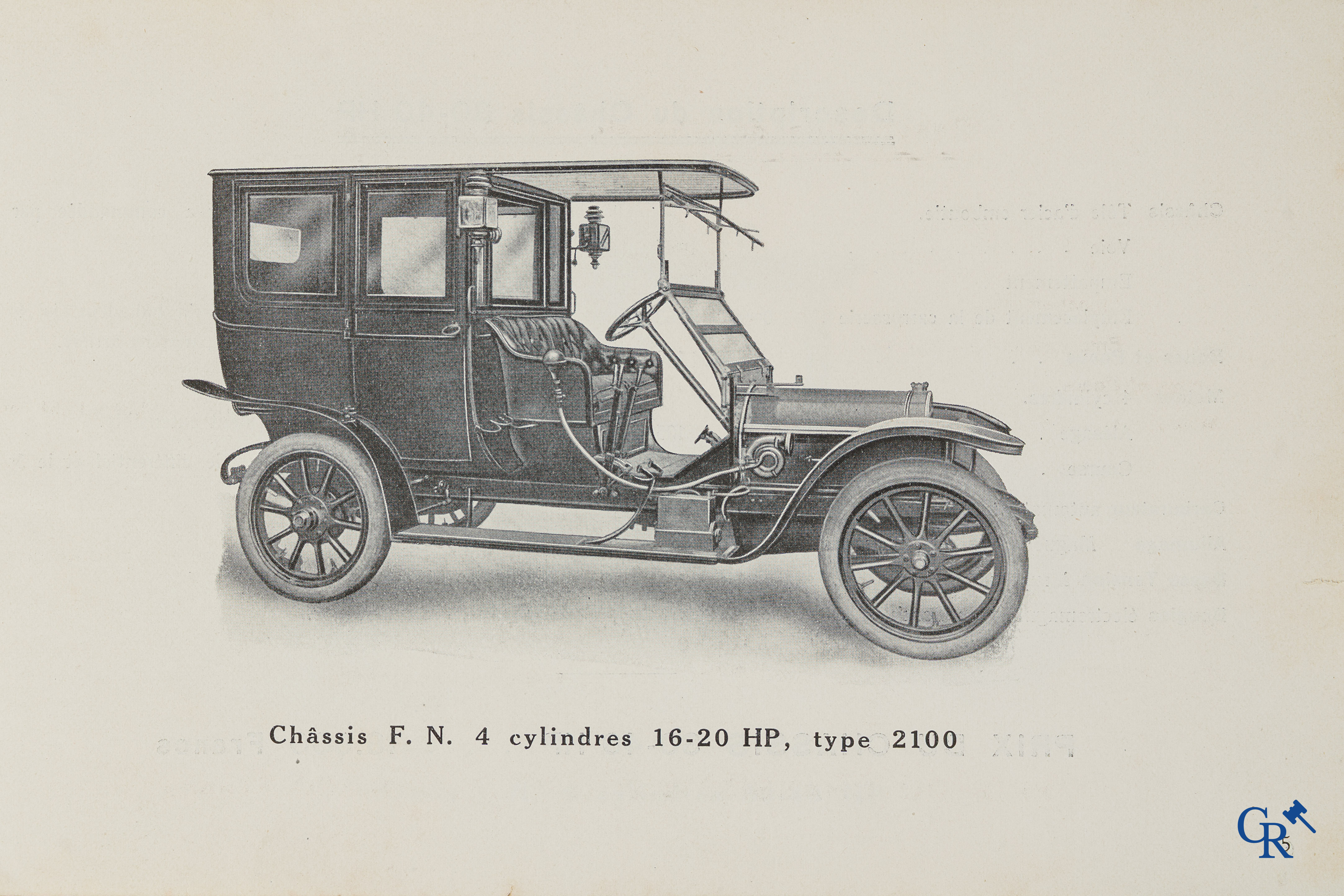 FN. Fabrique Nationale, Publiciteitsfolder voor fietsen, motorfietsen en auto's van F.N. Circa 1910.