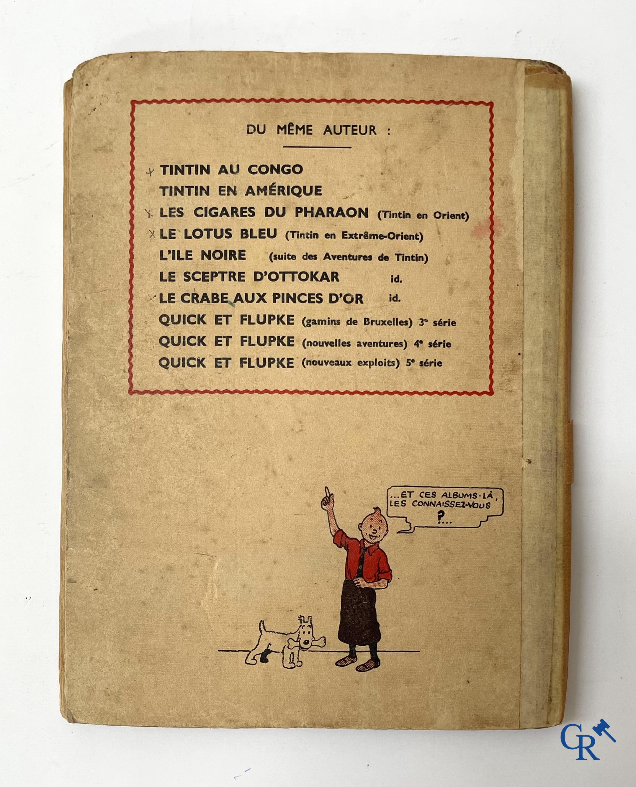 Hergé. 8 oude Kuifjes albums waaronder drukken in zwart-wit.