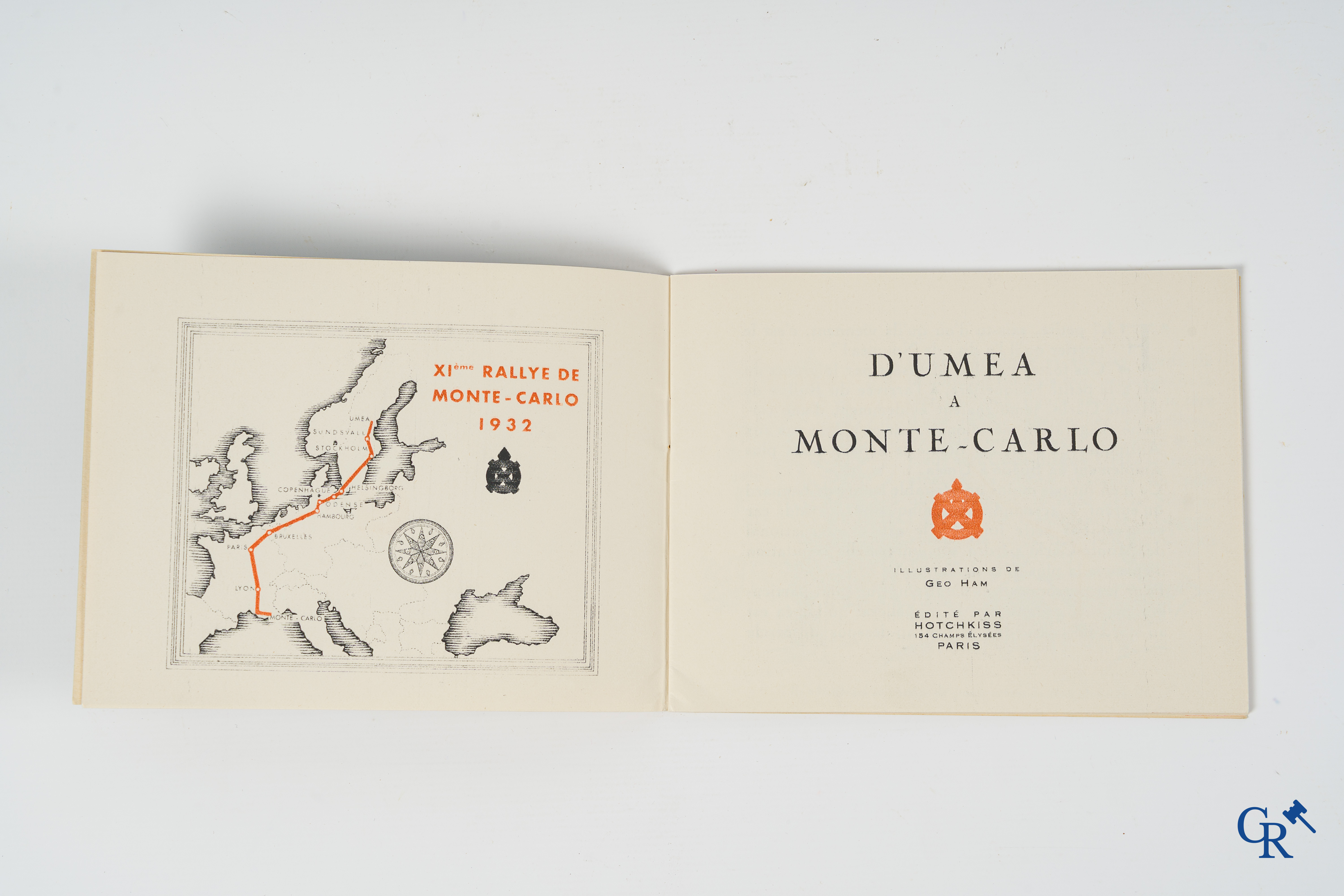 Geo Ham, Georges Hamel (1900-1972) voor Hotchkiss. Beschrijving van de Rallye Monte Carlo, 1932.