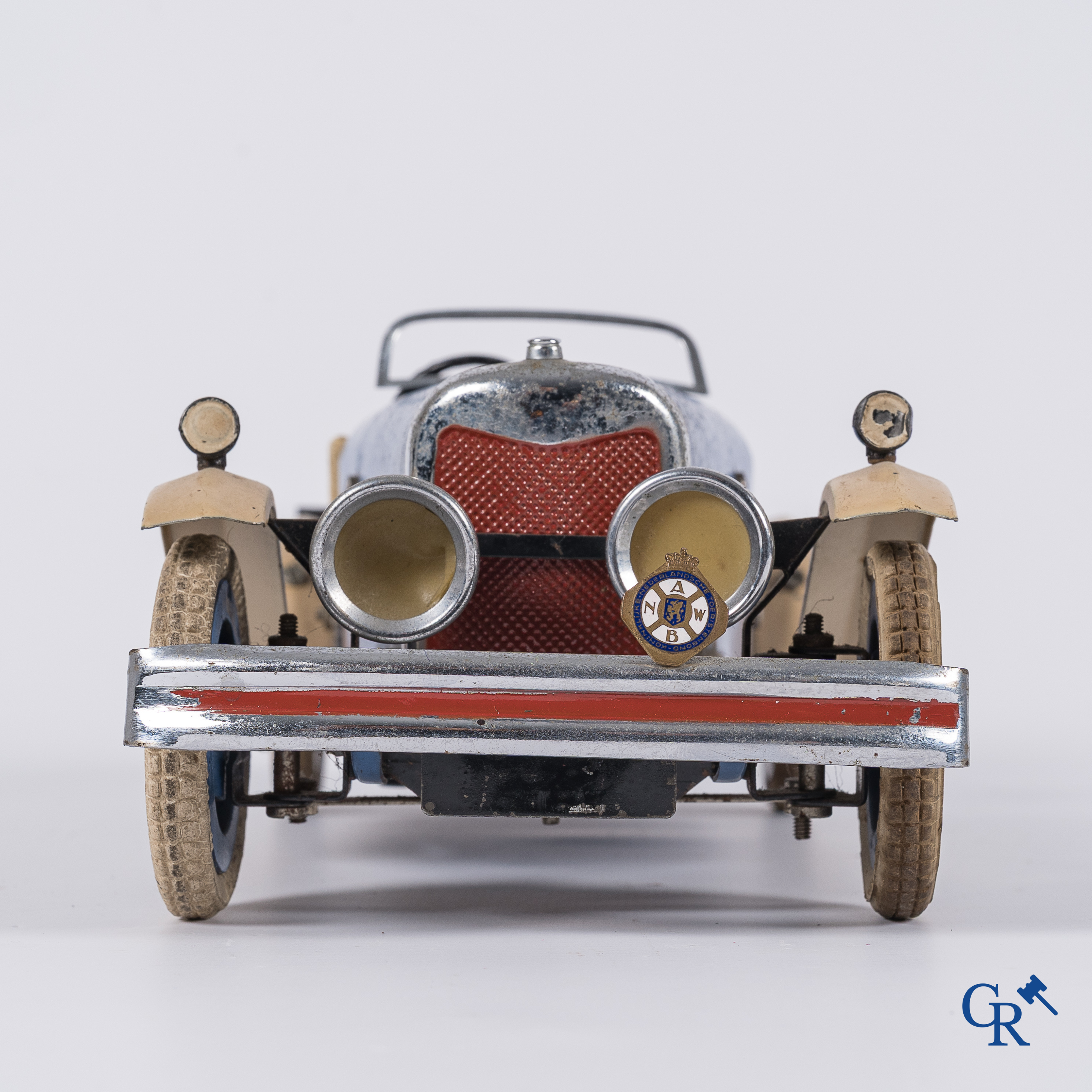 Oud speelgoed. Meccano No. 2 Constructor Car. Metaal met opwindmechanisme. Jaren '30.