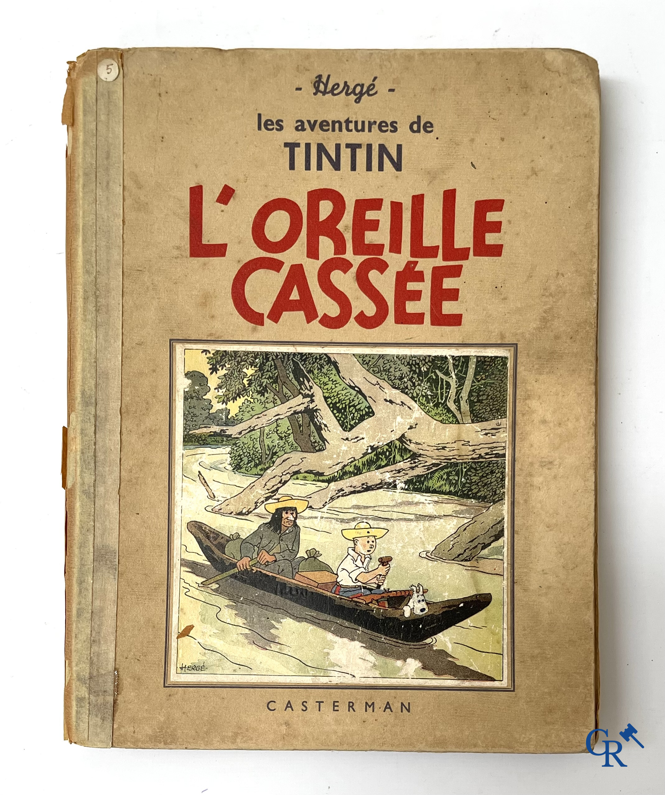 Hergé. 8 oude Kuifjes albums waaronder drukken in zwart-wit.