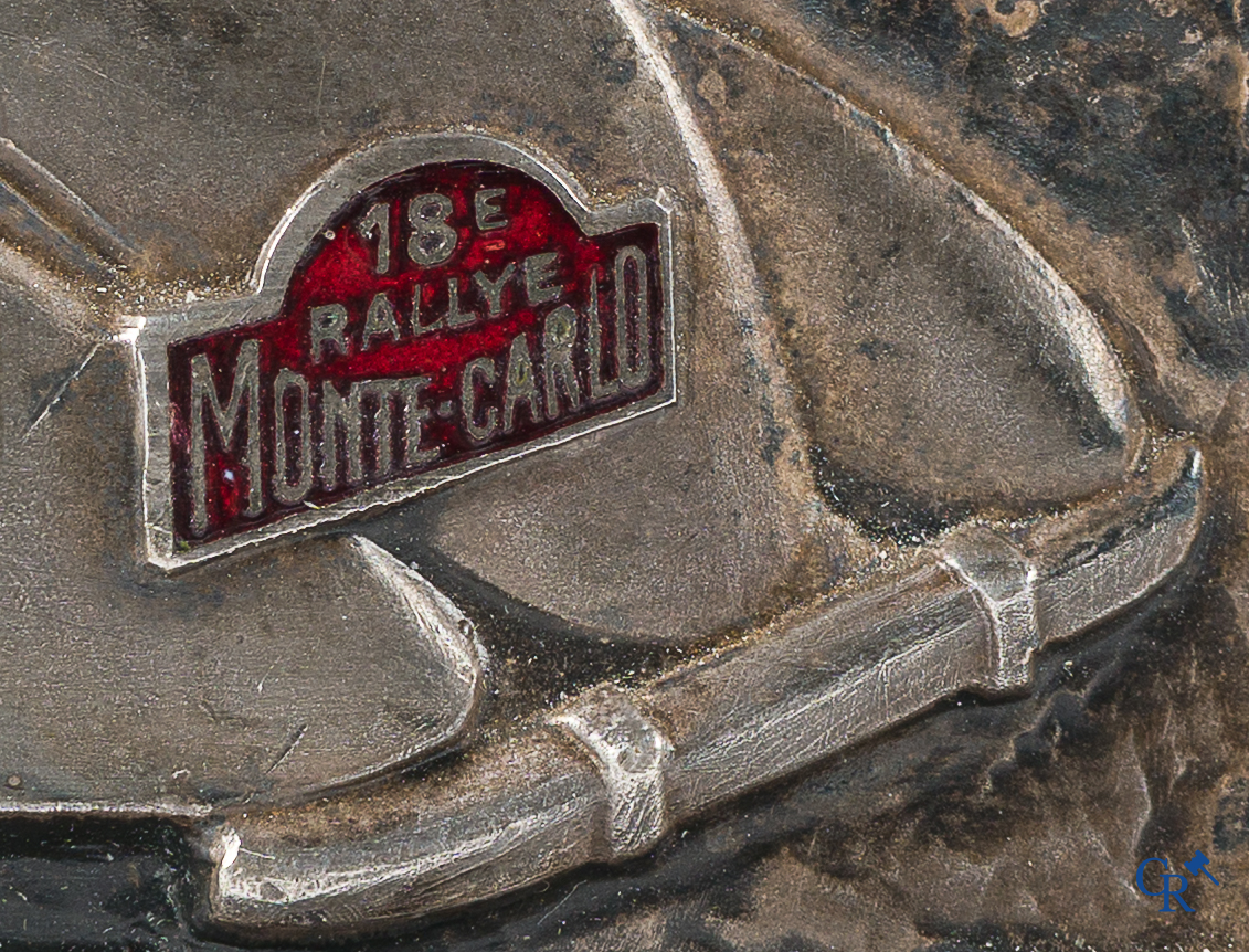 Automobilia. Originele trofee in brons voor de 18e Rallye Monte Carlo 1939.