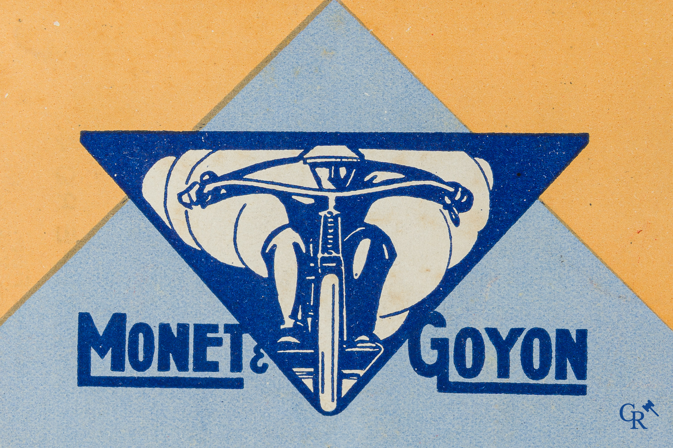 Monet & Goyon. Originele smeer- en onderhoudsboek voor 2-takt motorfietsen en een flyer voor de Super Sport.