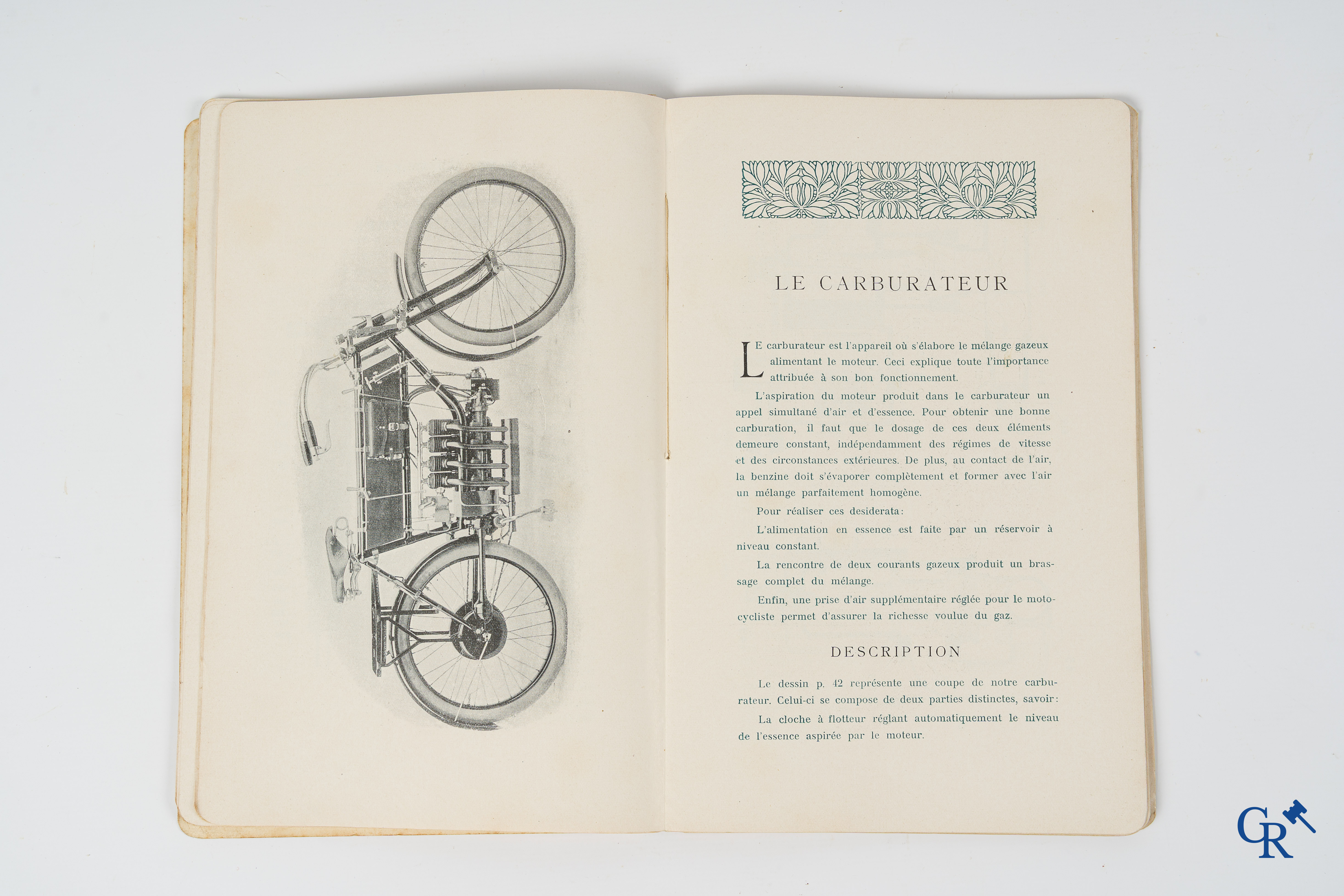 FN. Fabrique Nationale, Herstal-Luik. Originele onderhoudsboek voor de 4 cylinder motorfiets F.N., model 1907.