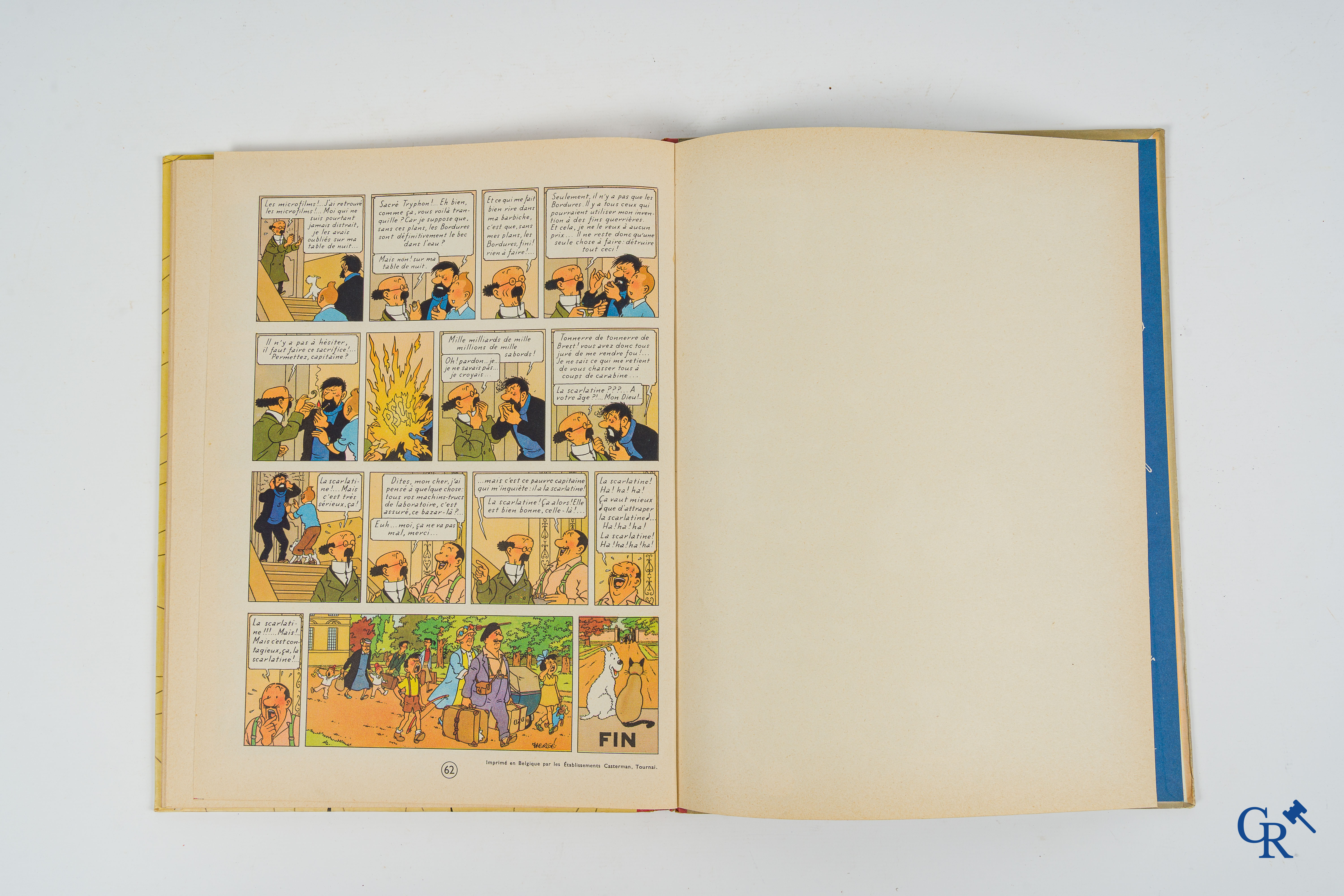 Hergé. Kuifje. Les aventures de Tintin. 2 stripverhalen. "Létoile mysterieuse" en "l'Affaire Tournesol". Casterman.