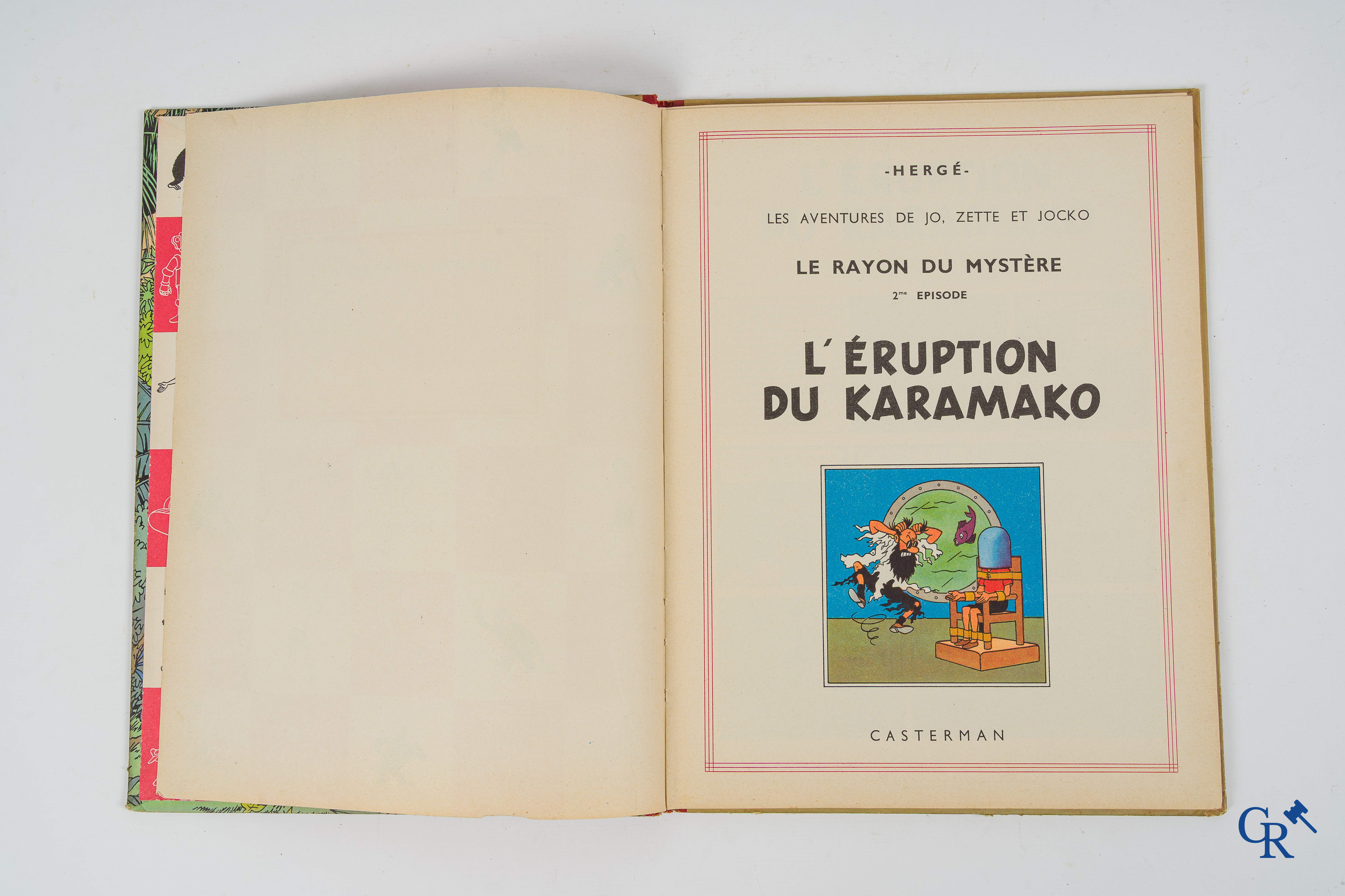 Hergé. Jo, Suus en Jokko. Le rayon du mystère. Le "Manitoba" ne répond plus en L'éruption du Karamako.