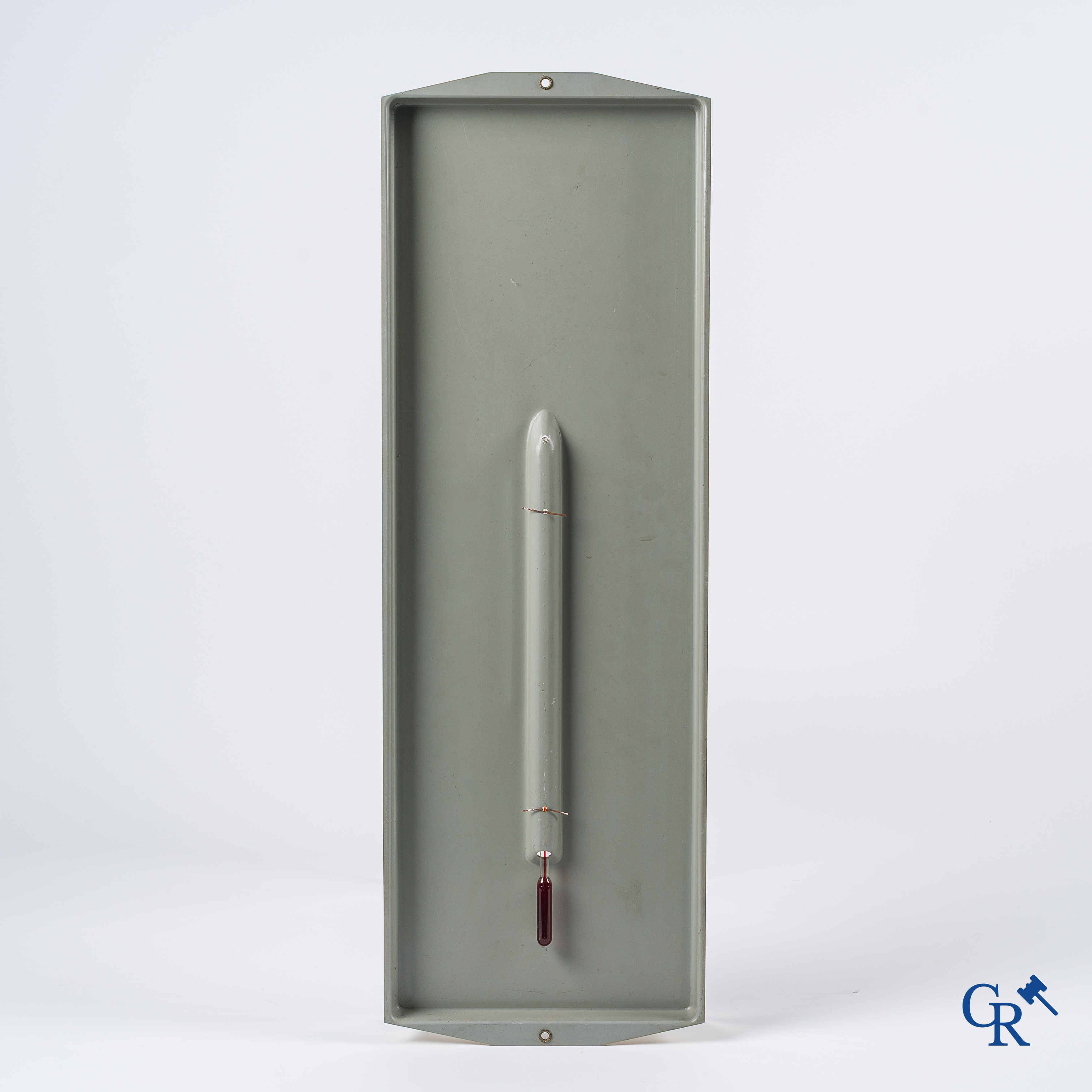 Spa, Reclamethermometer in hard plastiek voor Spa water. Zeldzame jongere versie uit de 80'er jaren. Rob. Otten. 1984.