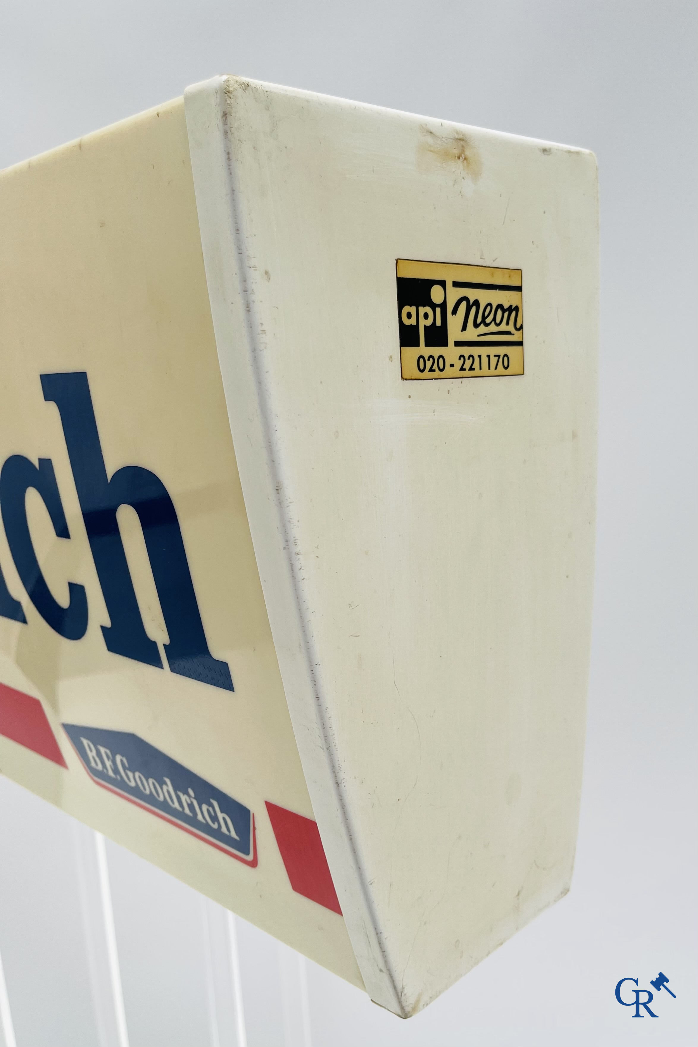 B.F. Goodrich. Lichtreclame voor autobanden van Goodrich. Api Neon. Jaren '60.