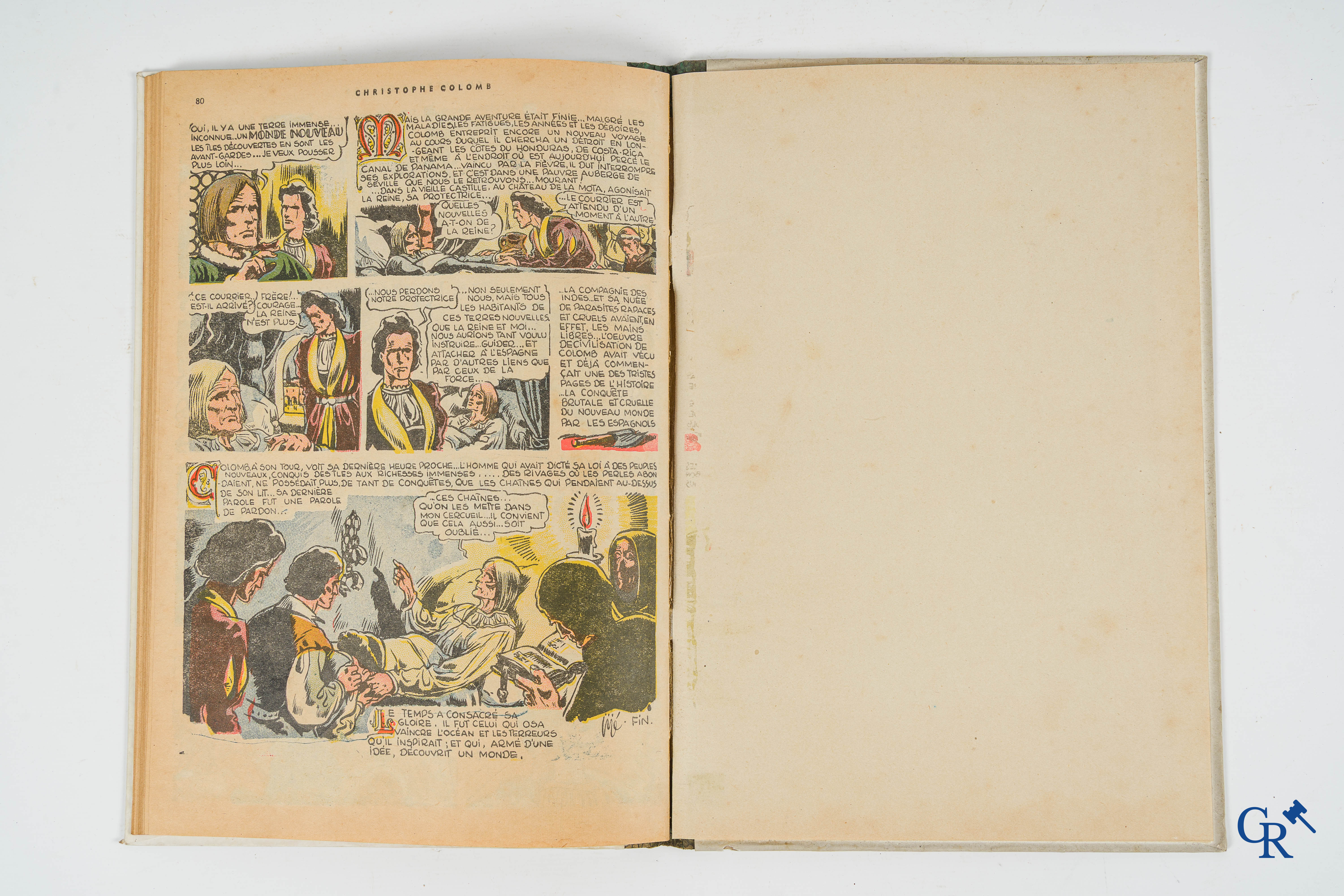 Christophe Colomb, par Jijé. "Le Journal de Spirou" Editions J. Dupuis, Fils & Cie, Marcinelle.