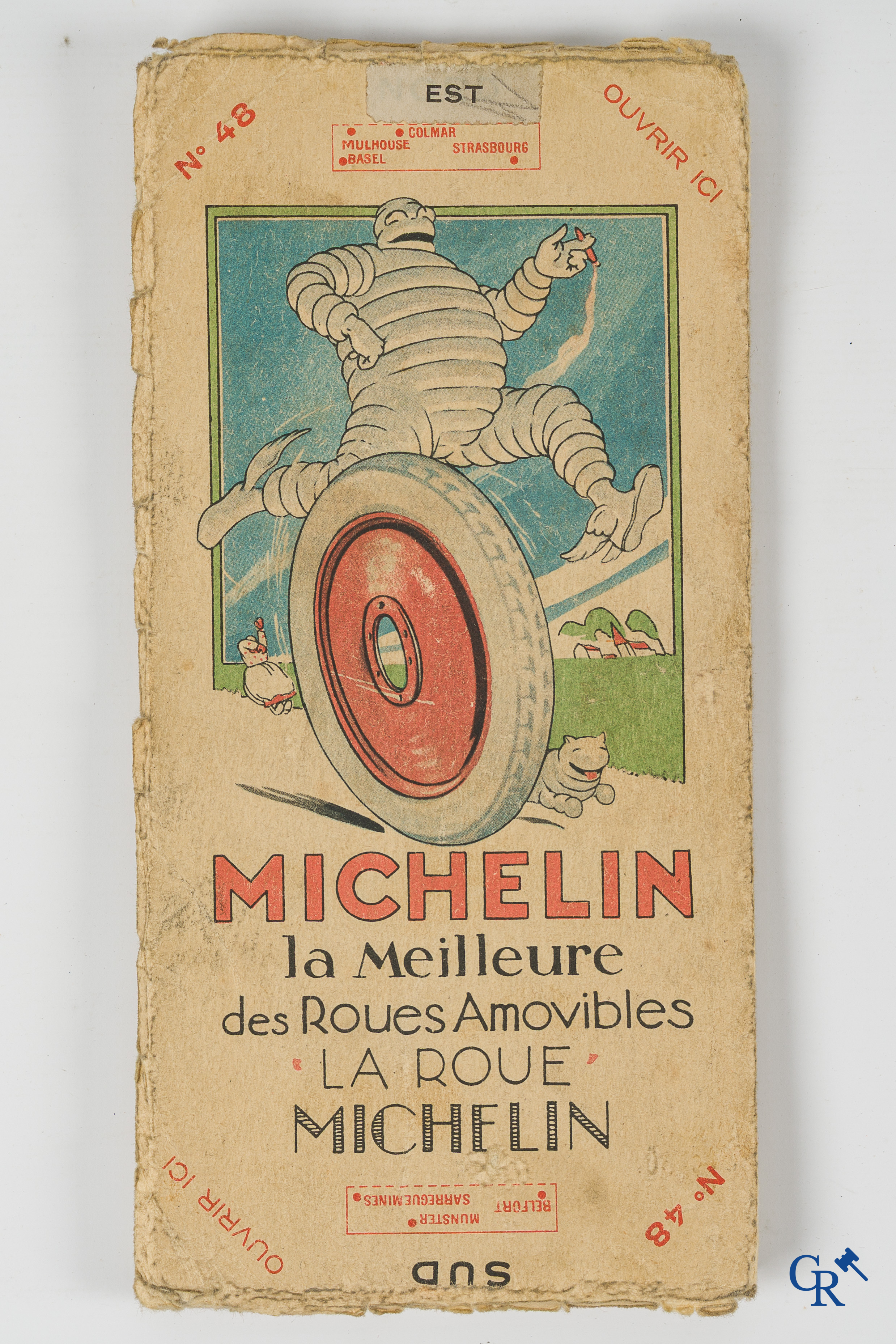 Michelin. Automobilia. Interessant lot met Michelin objecten. Jaren 1920-1930 en later.