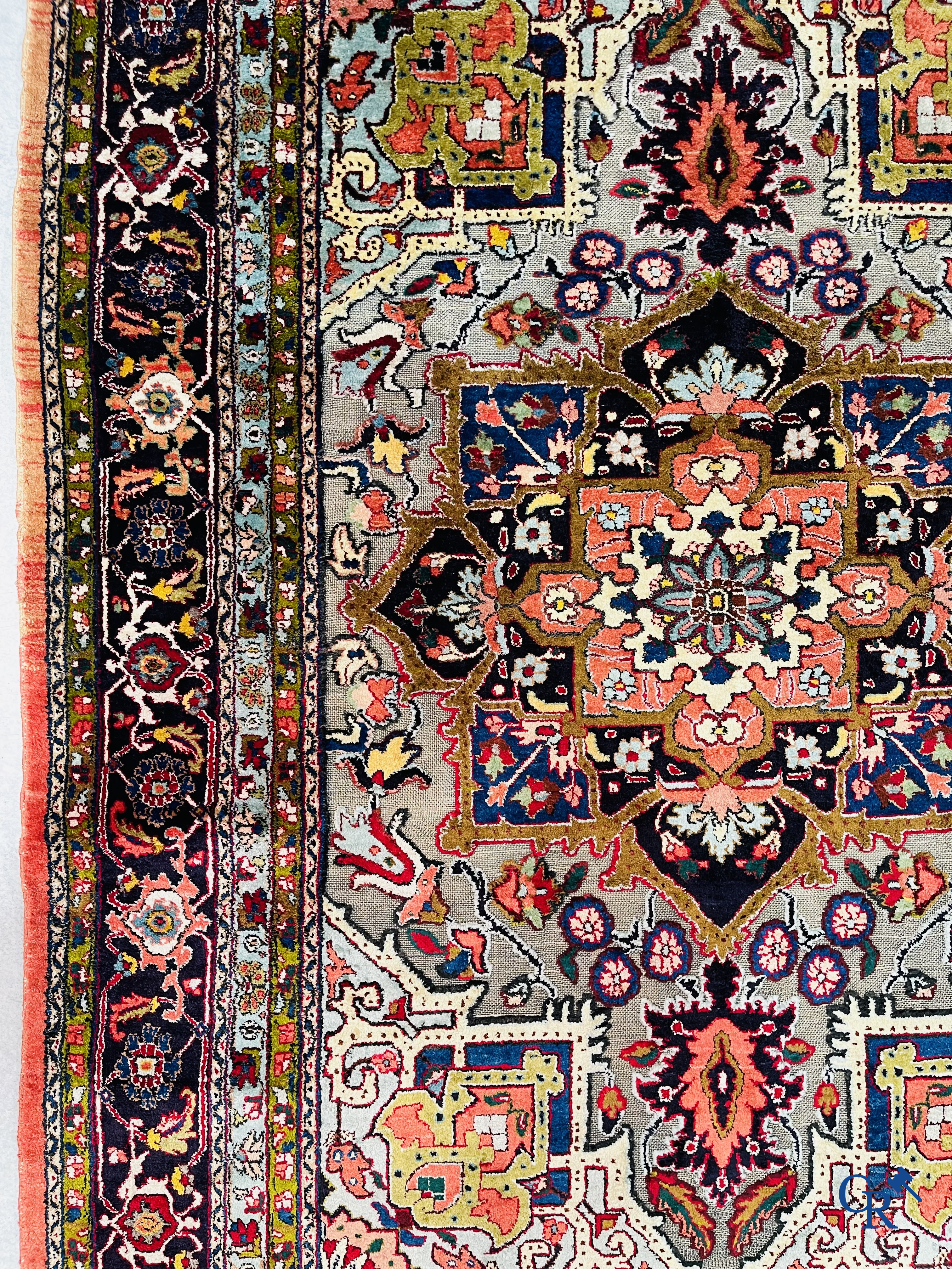 Oriental carpets: Heriz, an exceptionally finely knotted carpet decorated with silver thread.