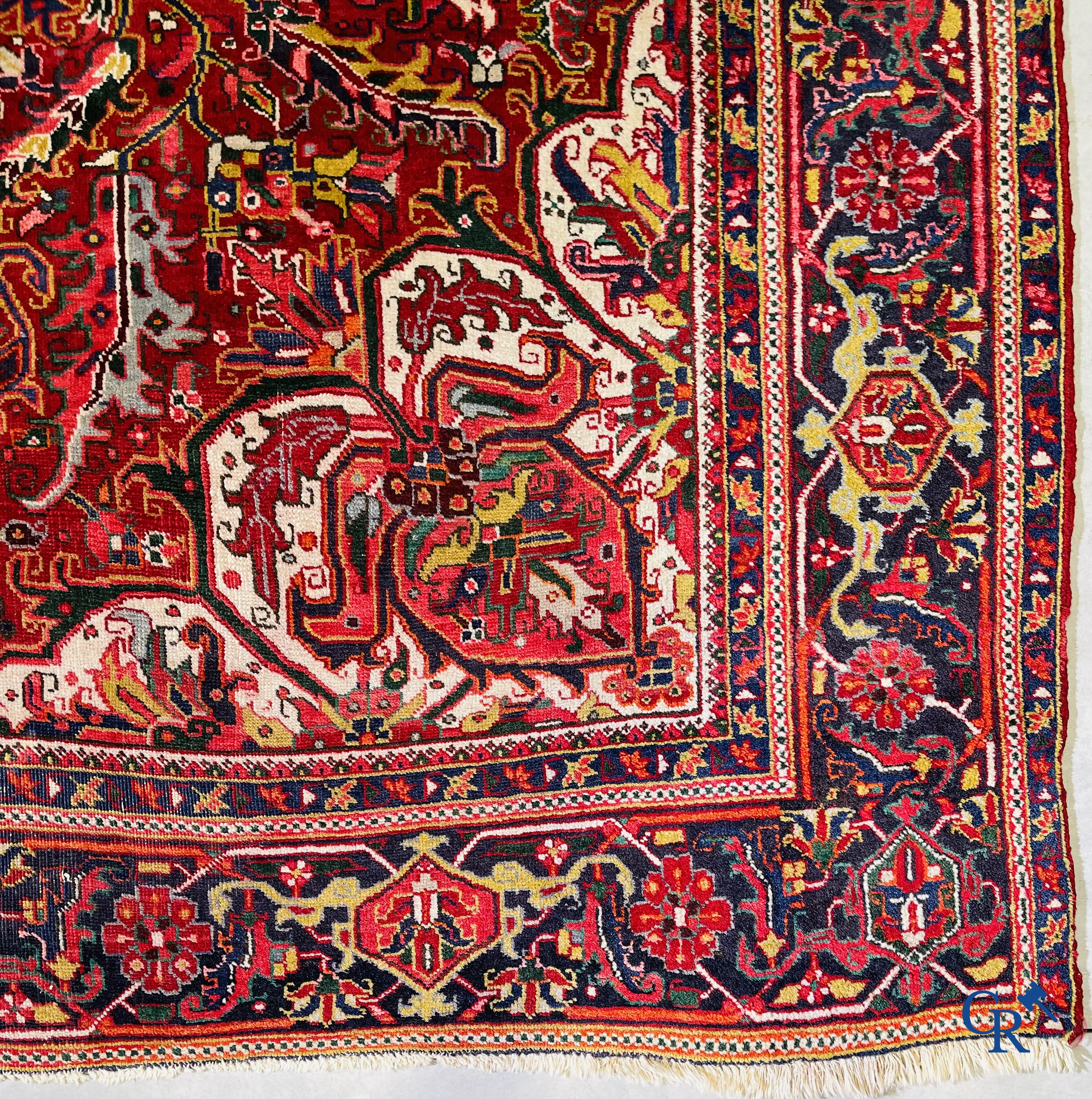 Tapis d'orient: Iran, un grand tapis persan noué à la main. Kashan.