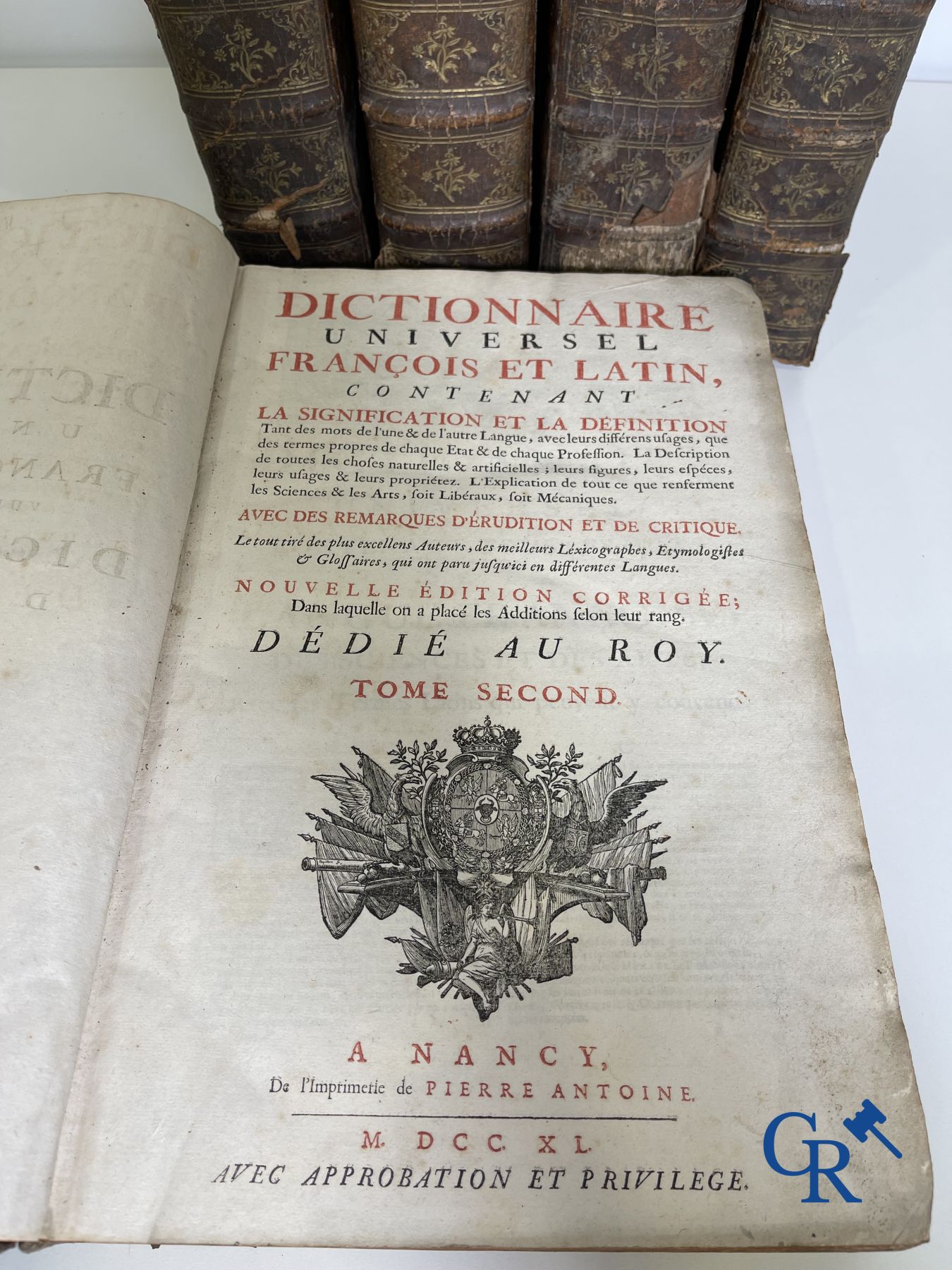 Early printed books: Dictionnaire de Trévoux, Pierre Antoine 1740.