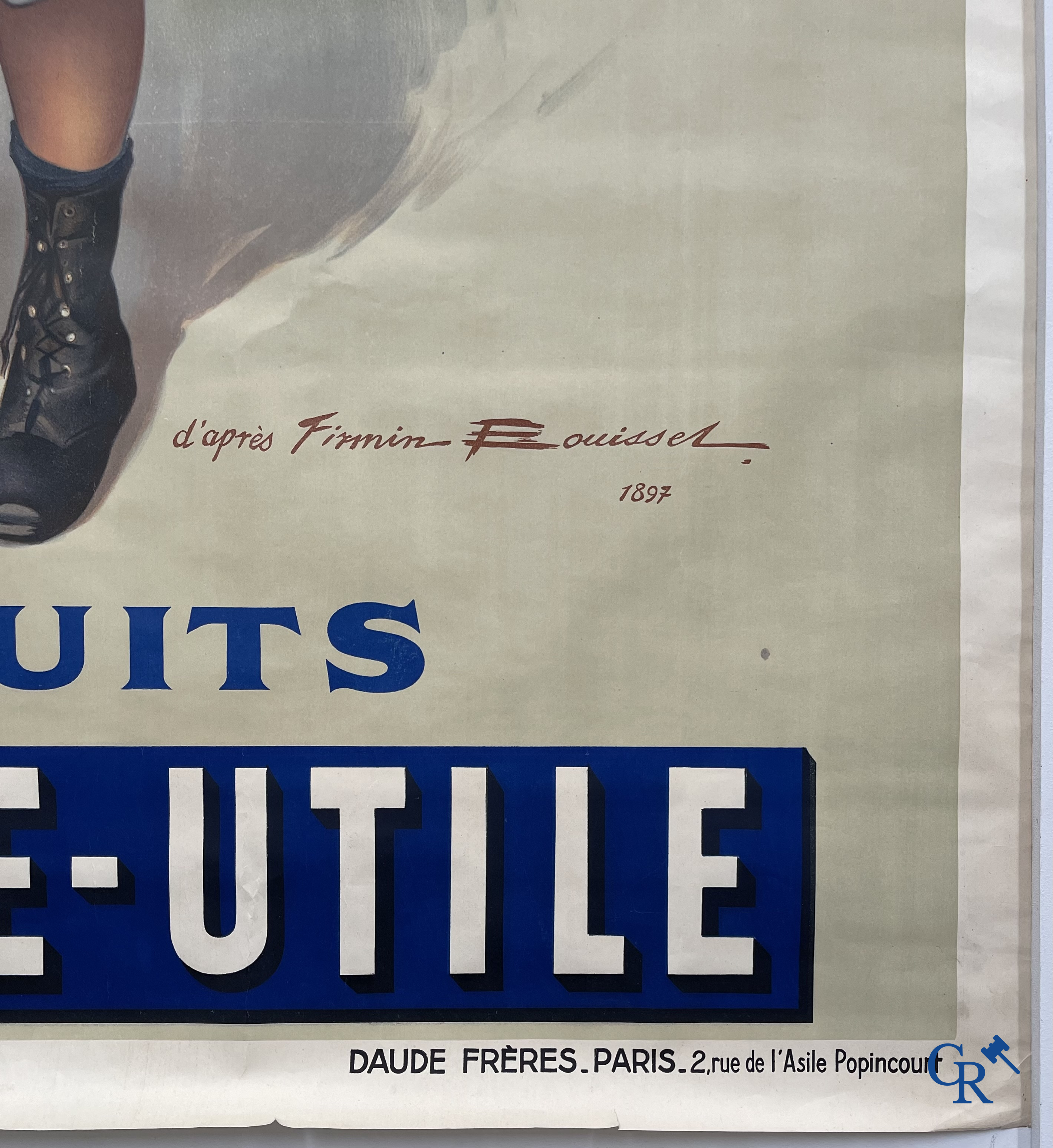 Firmin Bouisset (1859-1925) LU, biscuits Lefèvre-Utile. Publiciteits lithografie voor Petit-Beurre. Daude Frères-Paris.