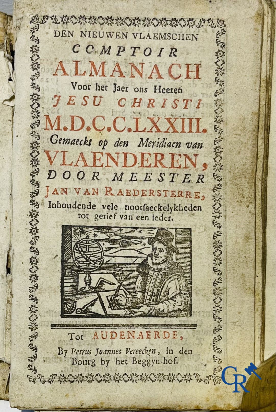 Early printed books: Jan Van Raedersterre, Den nieuwen Vlaemschen comptoir Almanach. 1773 Petrus Joannes Vereecken.