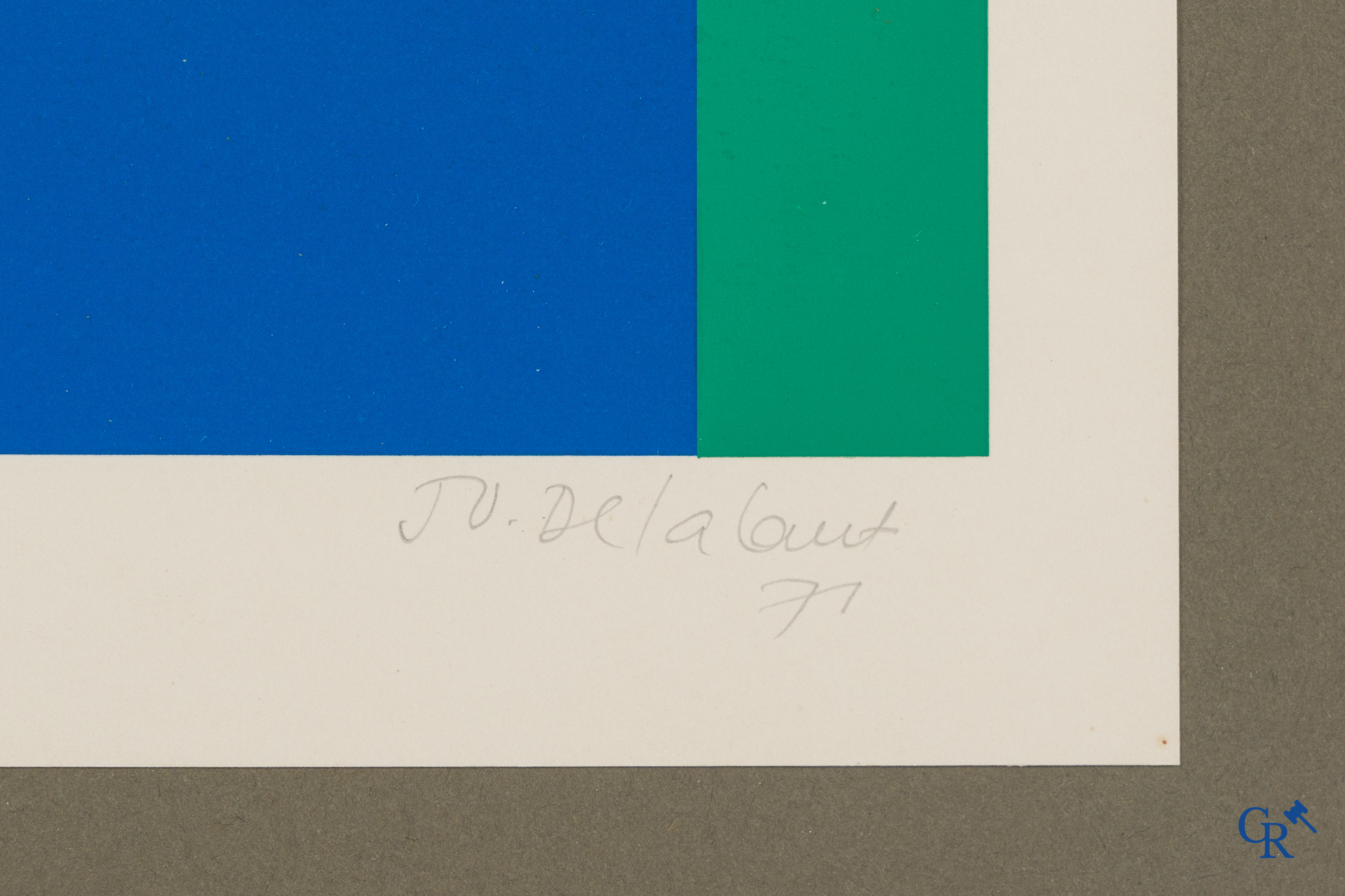 Jo Delahaut (1911-1992) Couleurs, 1971. Sérigraphie 17/75.