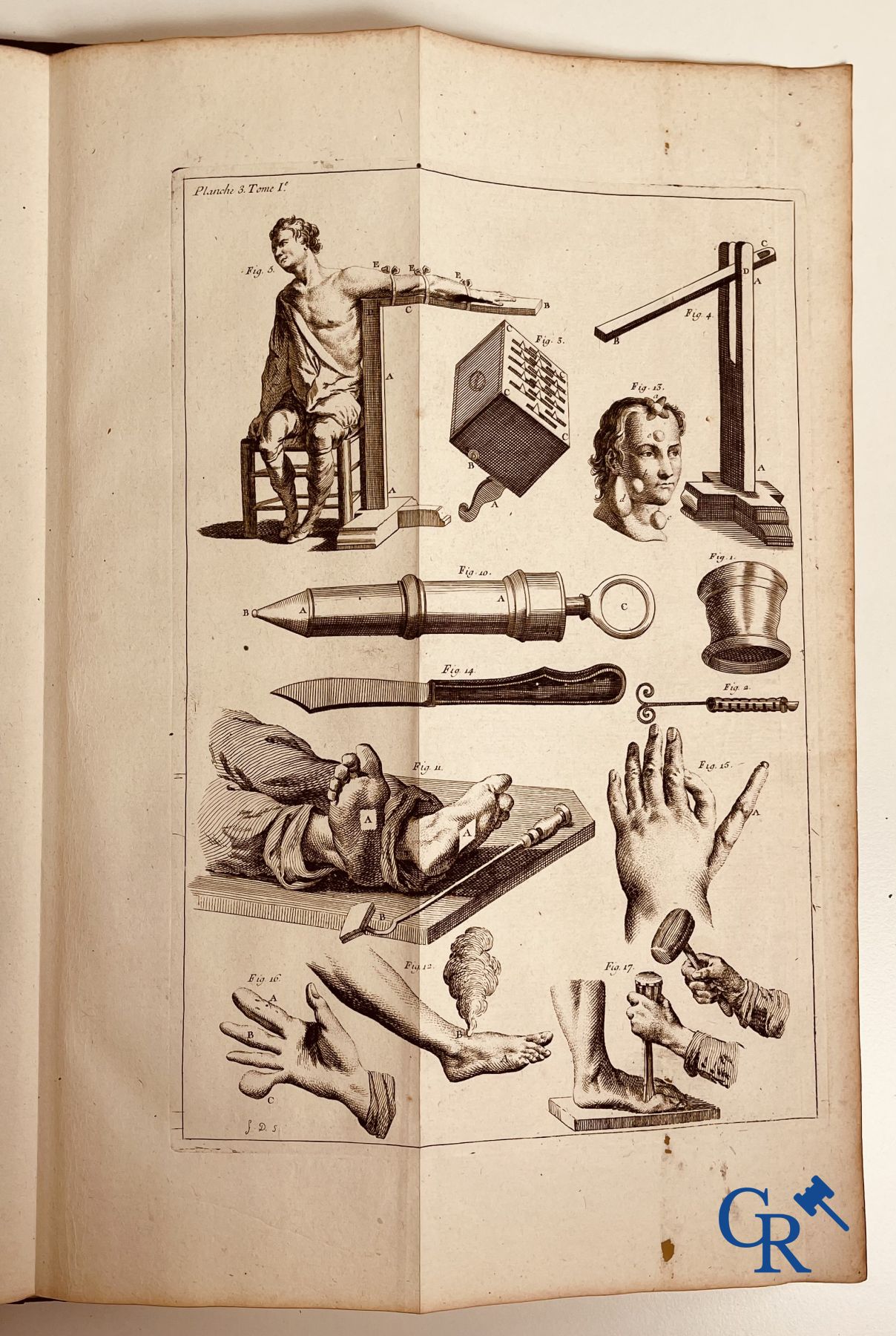 Early printed books: Dictionnaire Universel de Medecine, Robert James. 6 volumes, Paris 1746-1748.