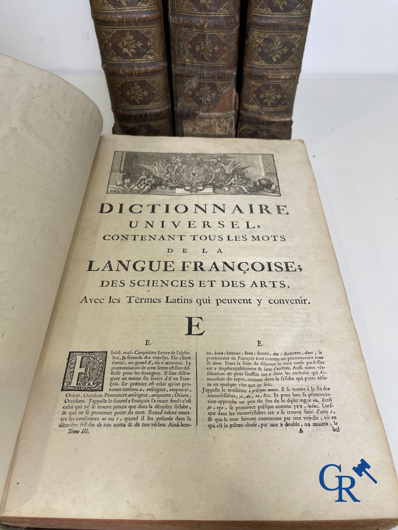 Livres anciens: Dictionnaire de Trévoux, Pierre Antoine 1740.