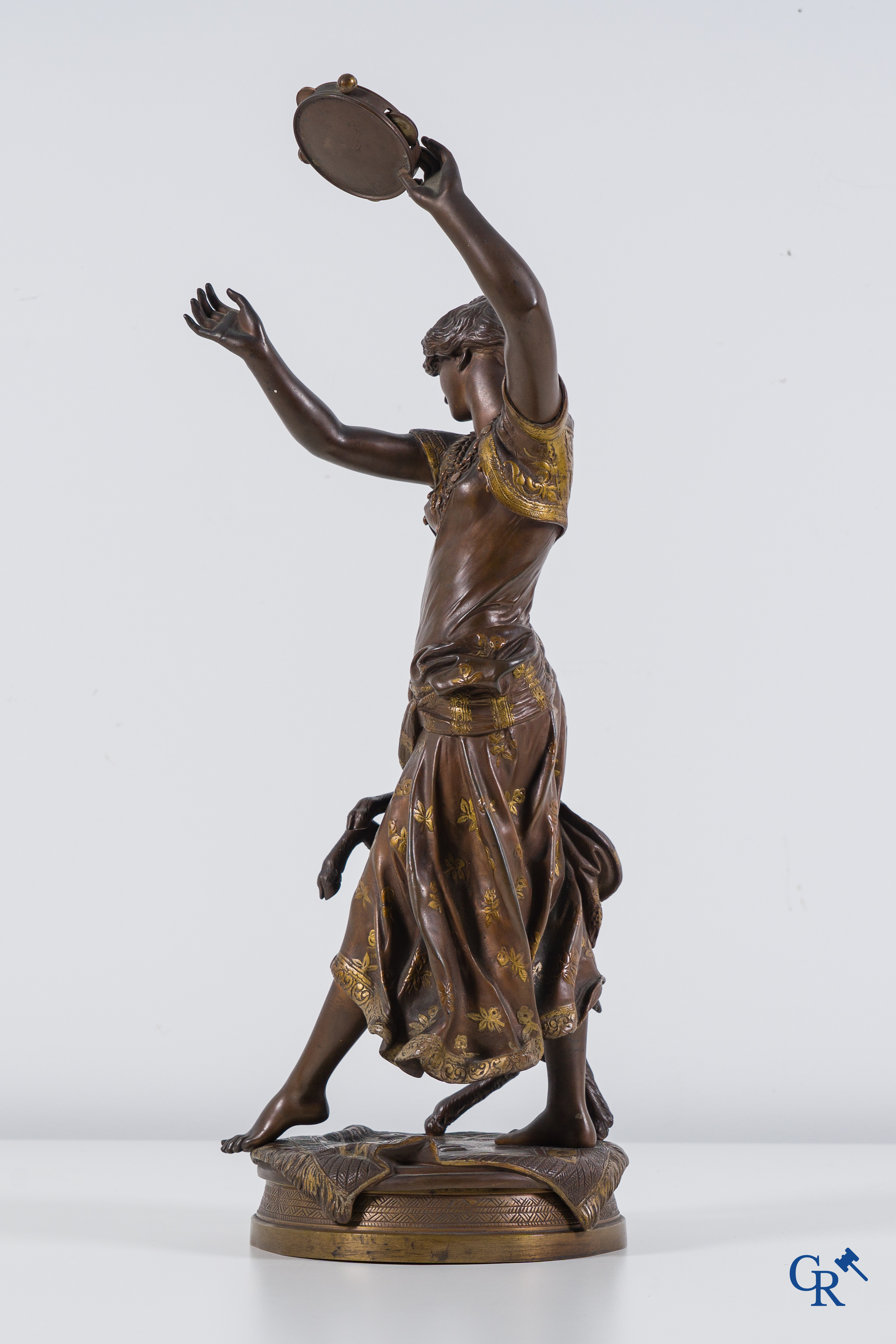 Edouard Houssin (1847-1917) Bronze sculpture Esméralda, signed E. Houssin.