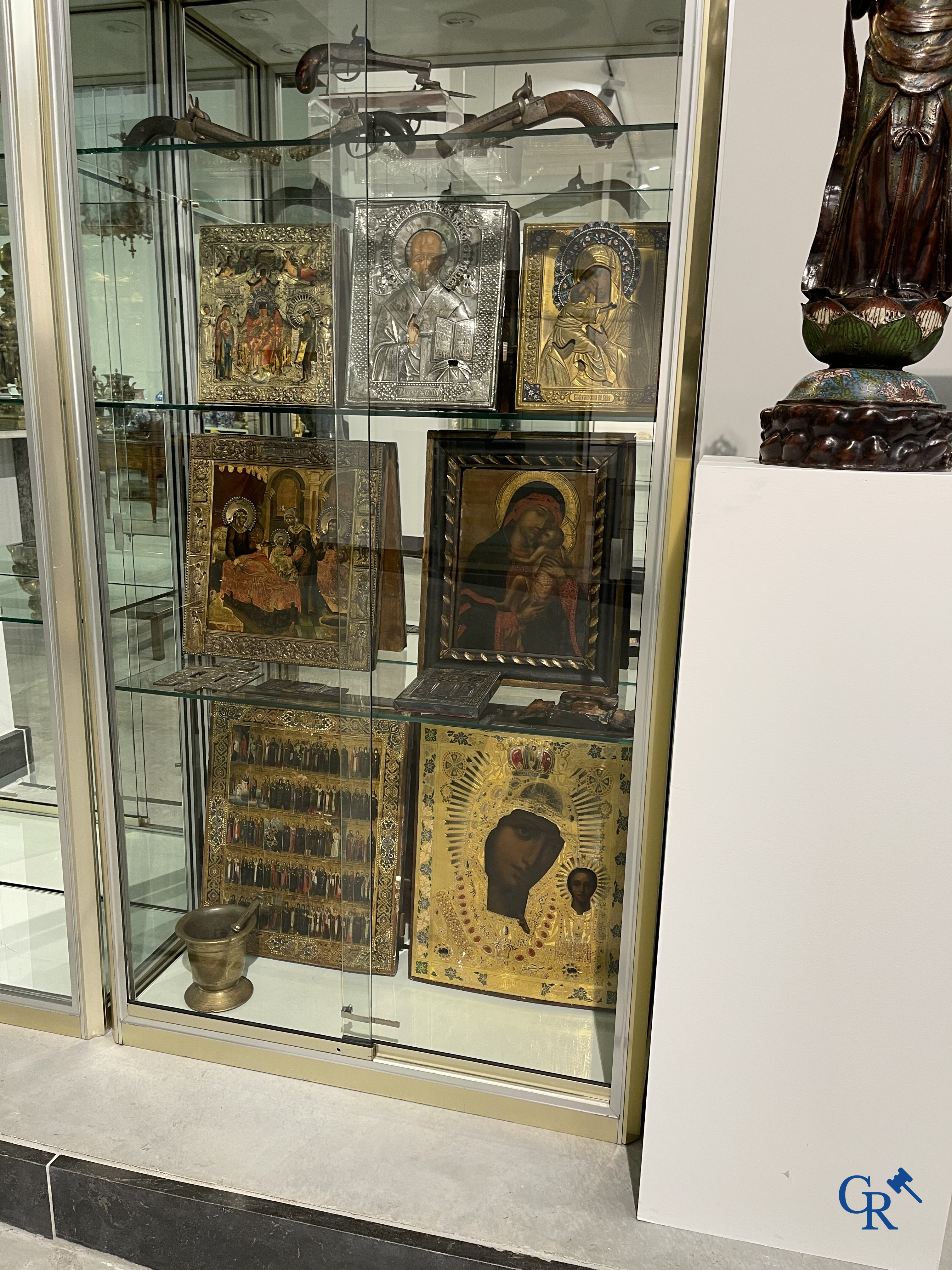 Icoon, Onze Lieve Vrouw van Vladimir. Tempera op paneel. XVIe - XVIIe eeuw.