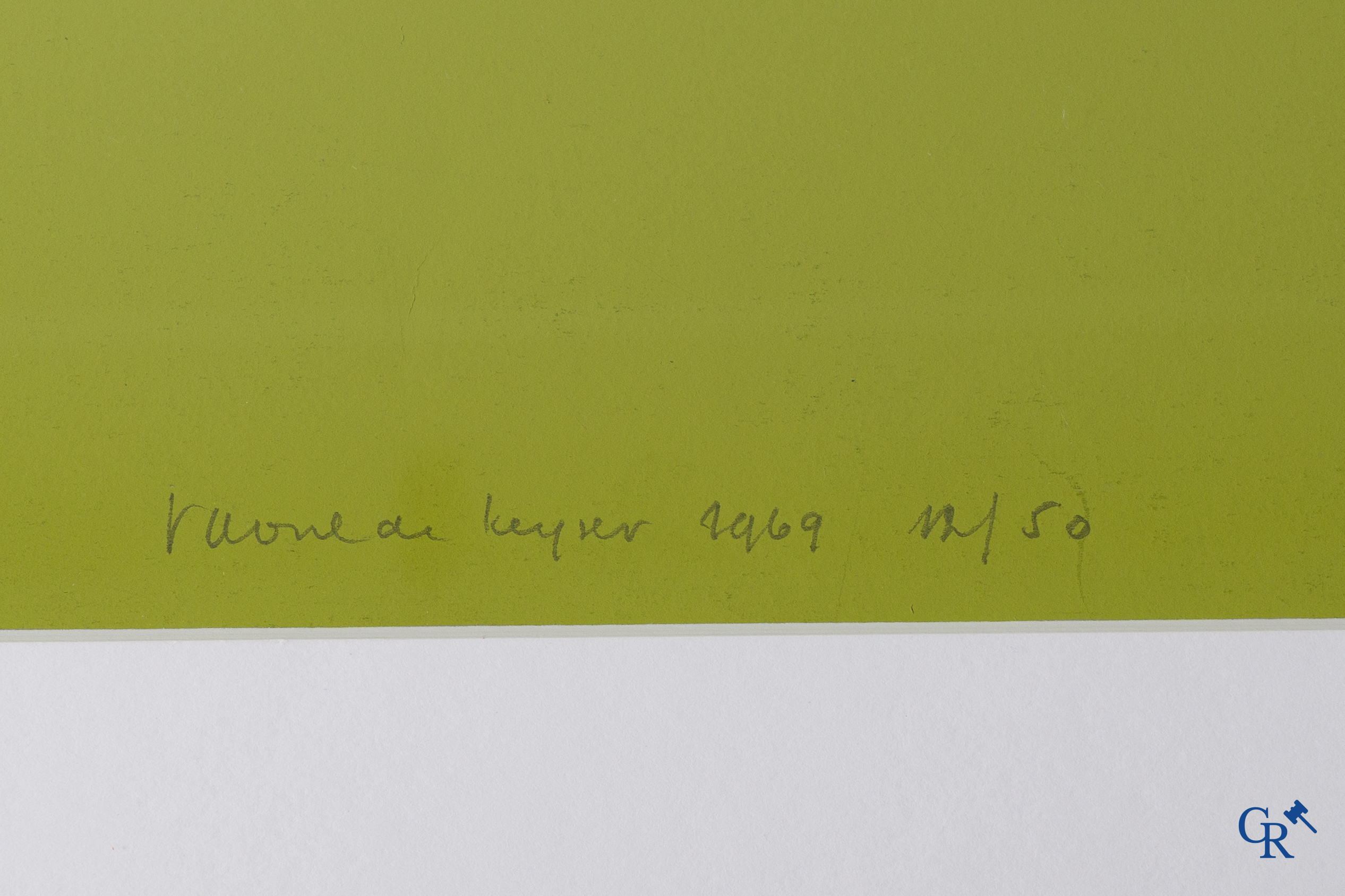 Raoul de Keyser (1930-2012) Sans titre, 1969. Sérigraphie 12/50.