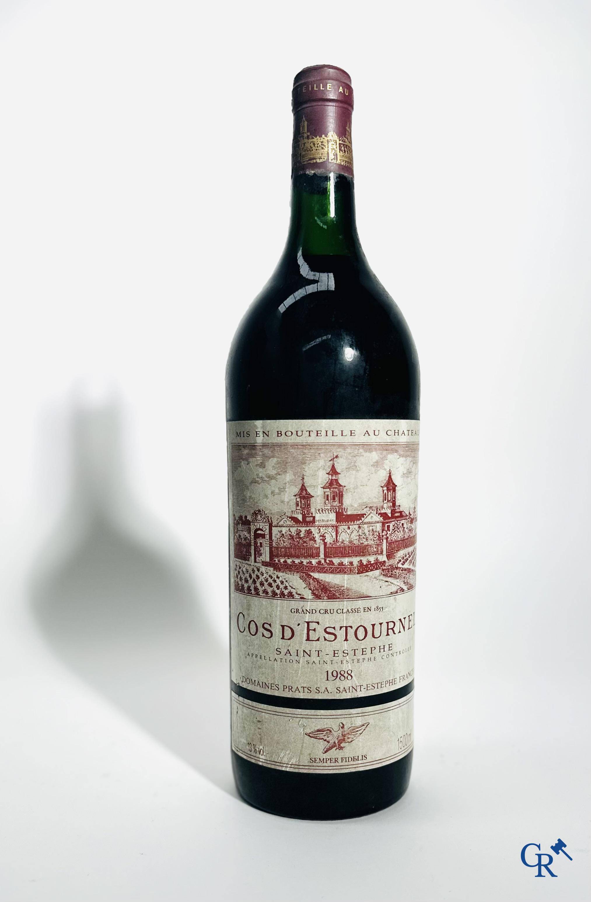 Wijn - Bordeaux: Château Cos d'Estournel 1988, 1,5L. Magnum Rouge. 2ème grand cru classé 1988. Saint-Estèphe.