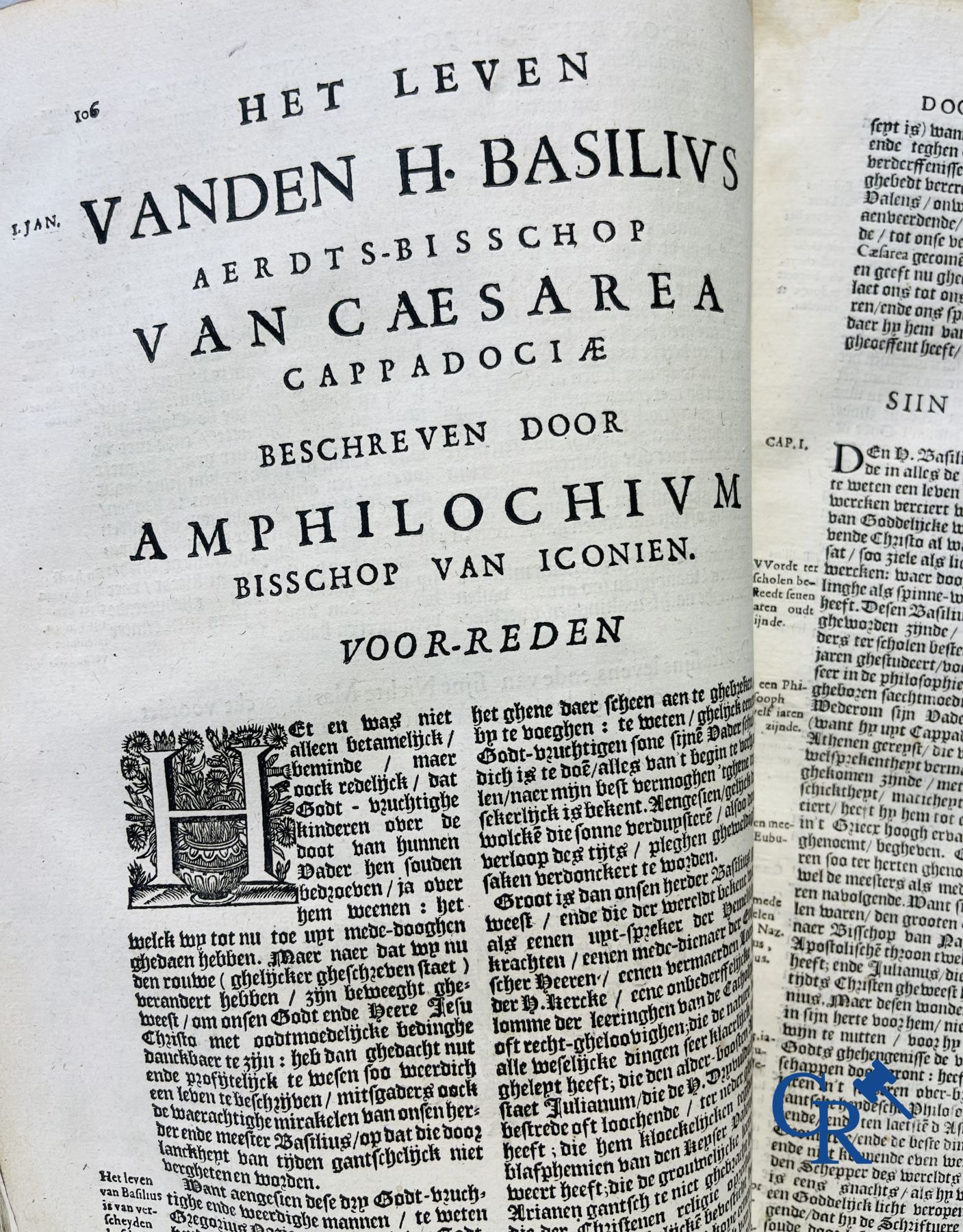 Oude boekdrukken: Rosweydus, Heribertus. Het leven ende spreucken der Vaderen beschreven door den H. Hieronymus. 1643.