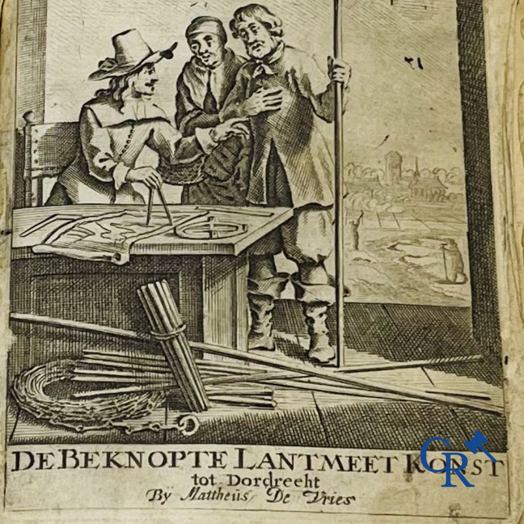 Early printed books: Mattheus Van Nispen. De Beknopte Lant-Meet-Konst. With Mattheus de Vries, in Dordrecht. 1708.