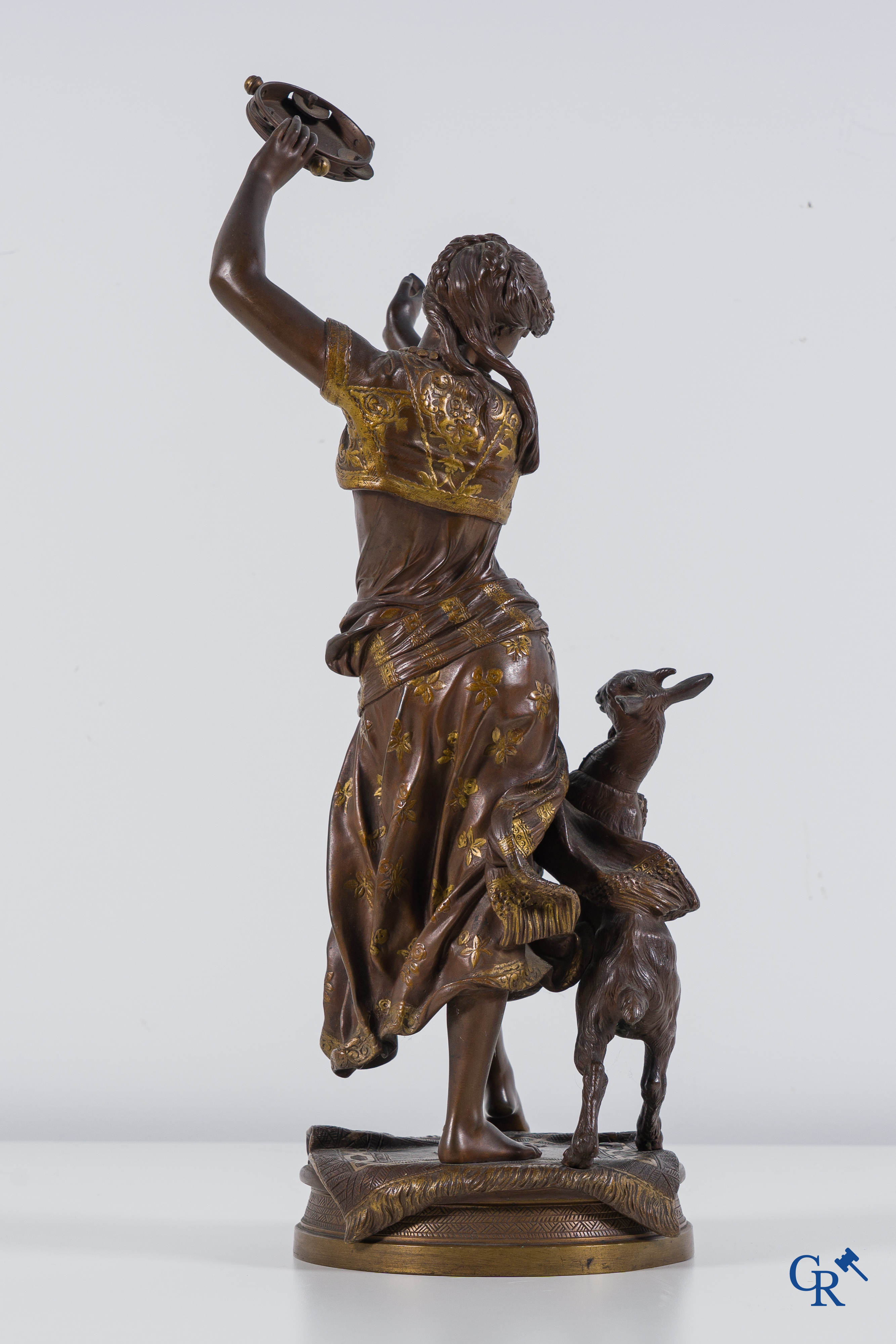 Edouard Houssin (1847-1917) Bronze sculpture Esméralda, signed E. Houssin.