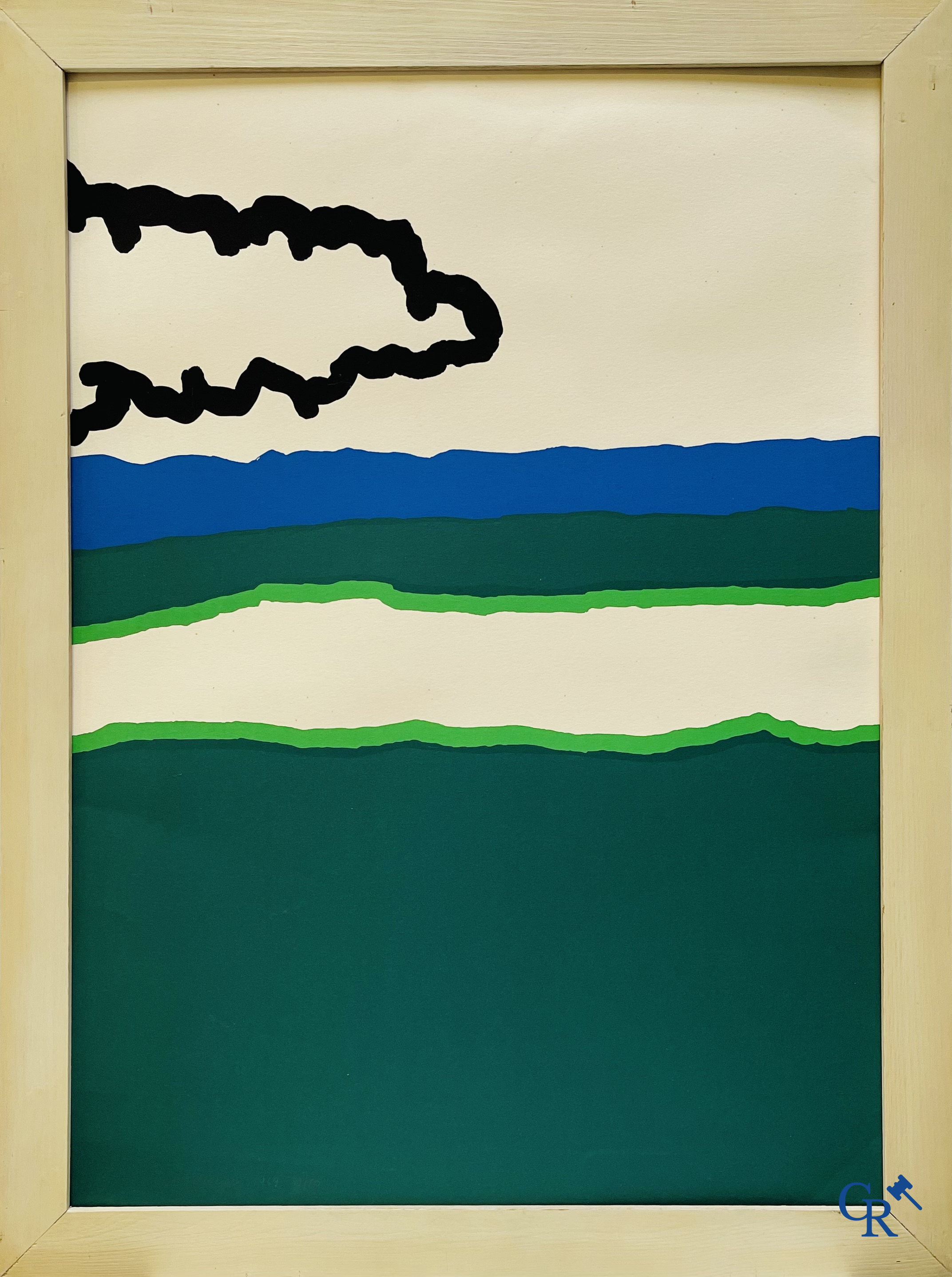 Raoul De Keyser (1930-2012) Sans titre, sérigraphie 1969, 12/50.