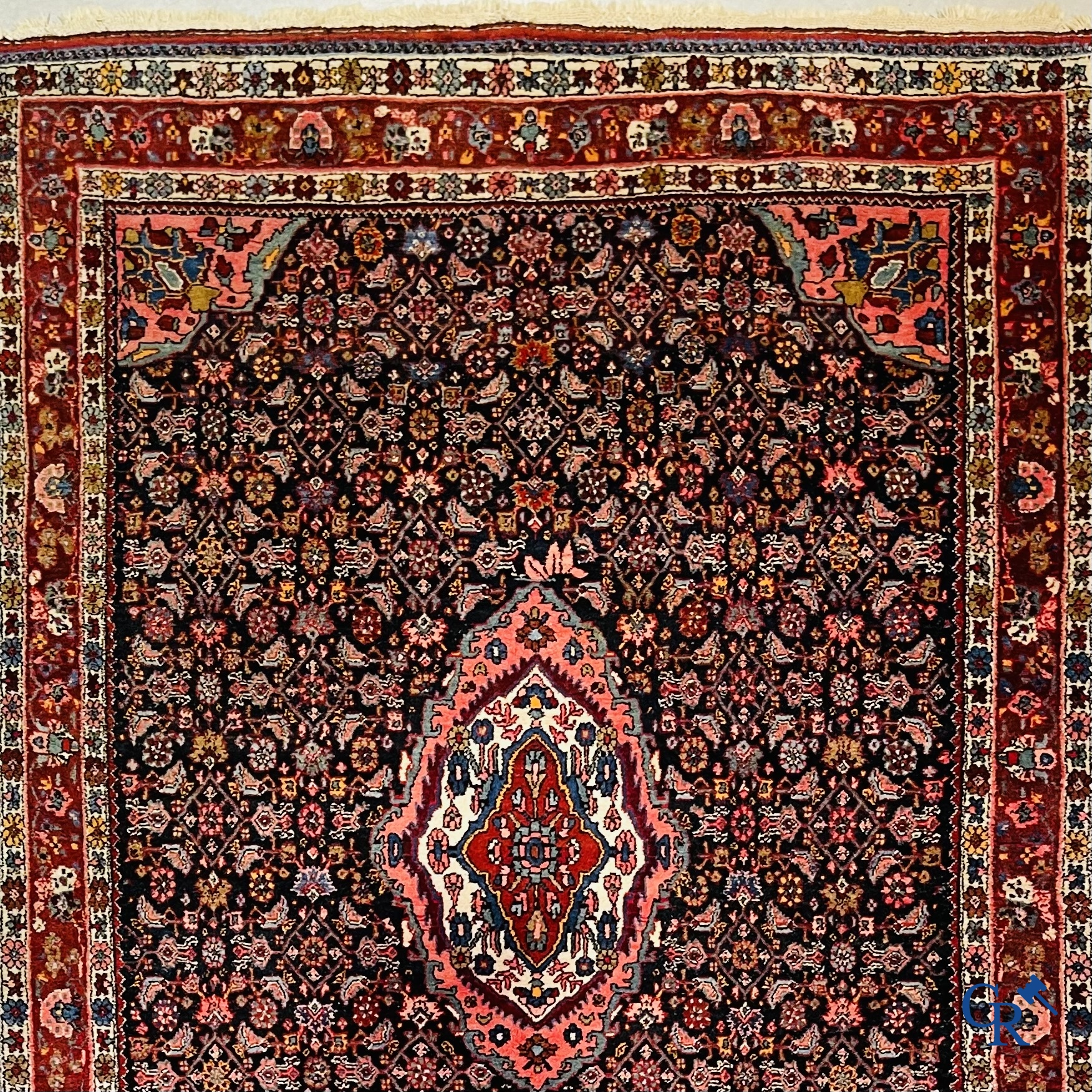 Oriental carpets. Bidjar, Iran. Hand-knotted Persian carpet.