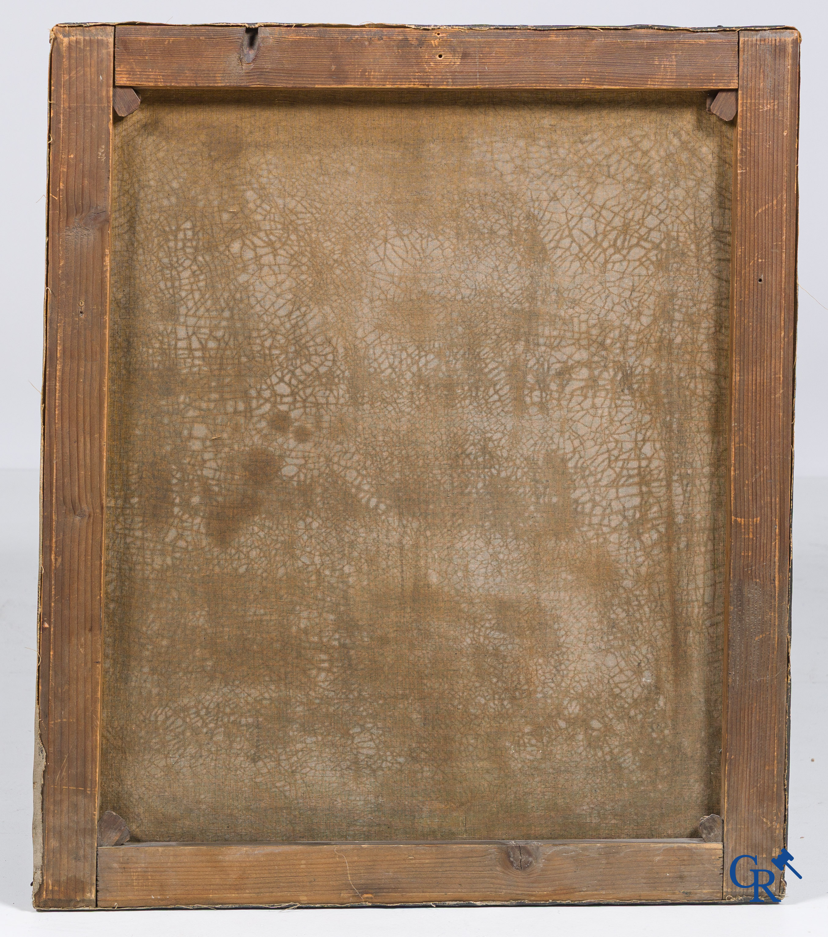 Un lot de 2 portraits. Huile sur toile. XIXe siècle.