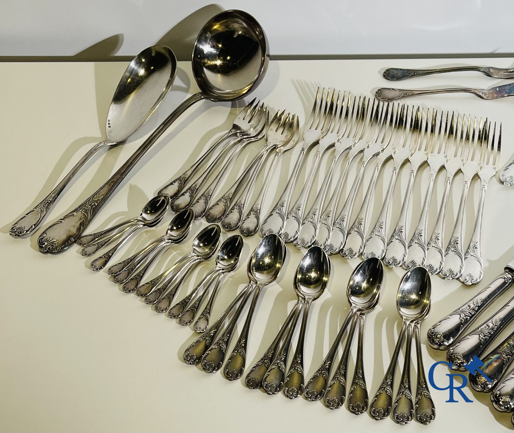 Christofle: Cutlery set 121 pieces. Model Marly.