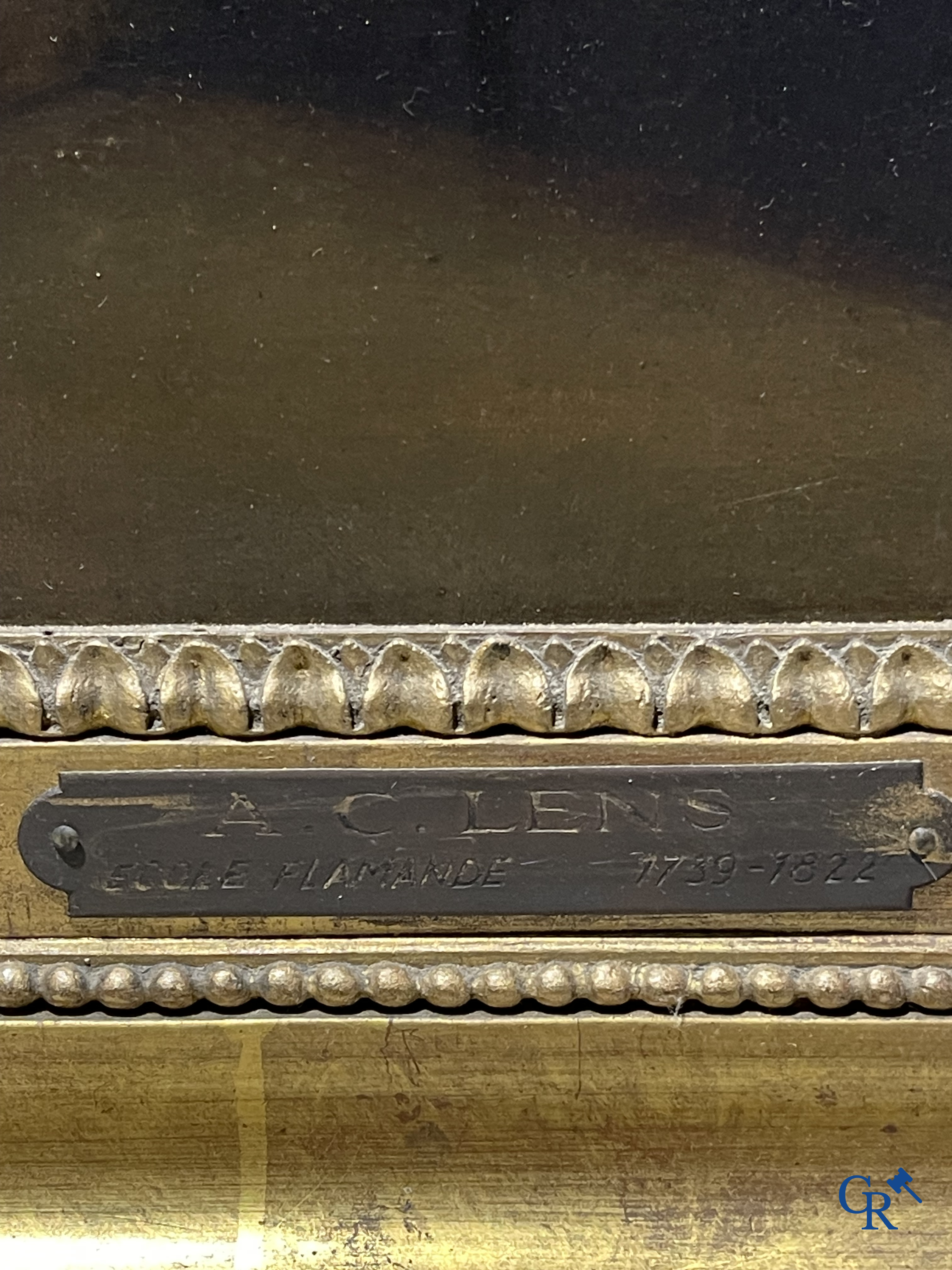 Andries Cornelis Lens (1739-1822) Olie op doek. Schilderij in de typische neoklassieke stijl.